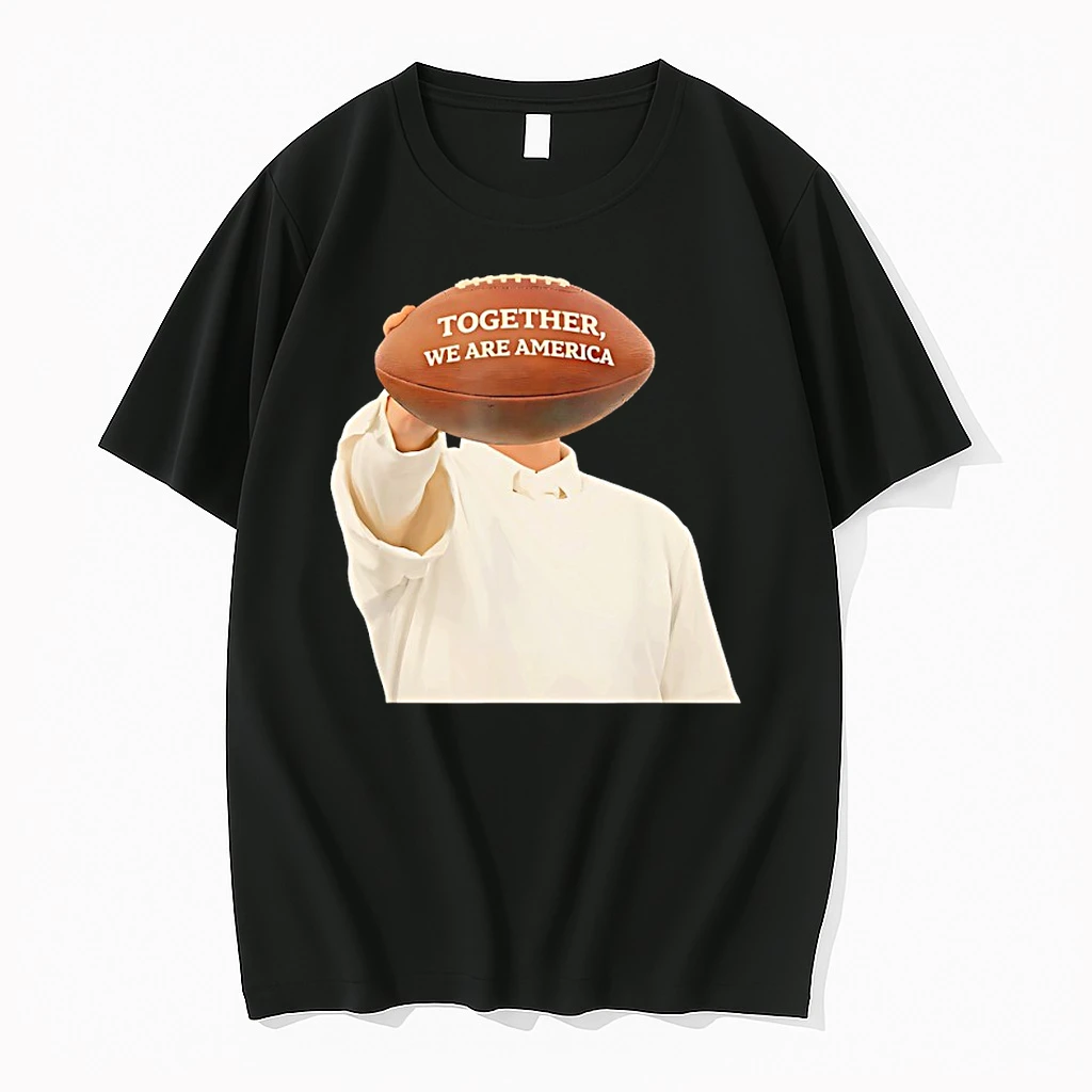 The Man Holding Ball Together We Are America Football Shirts