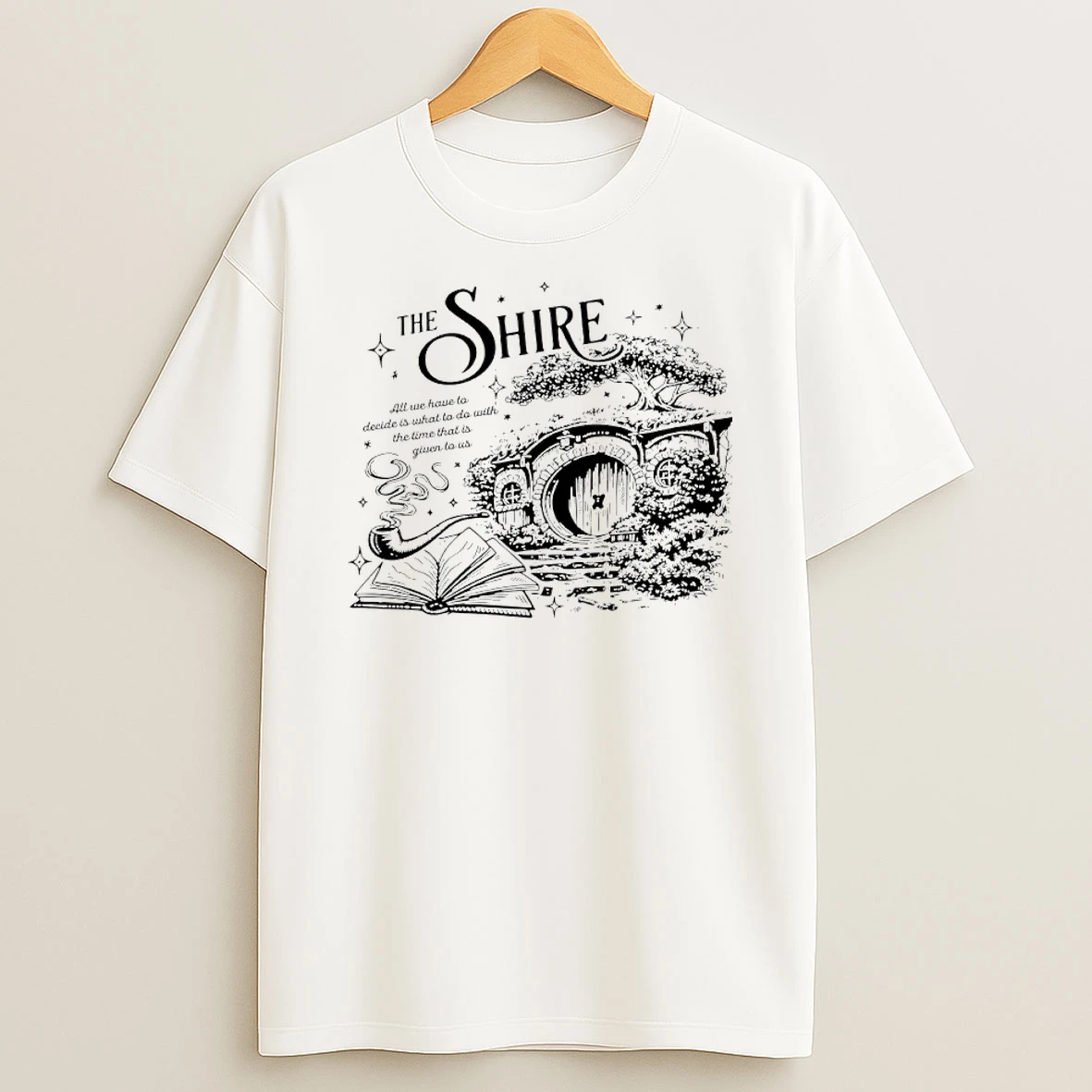The Shire All We Have To Decide Is What To Do With The Time That Is Given To Us Shirts
