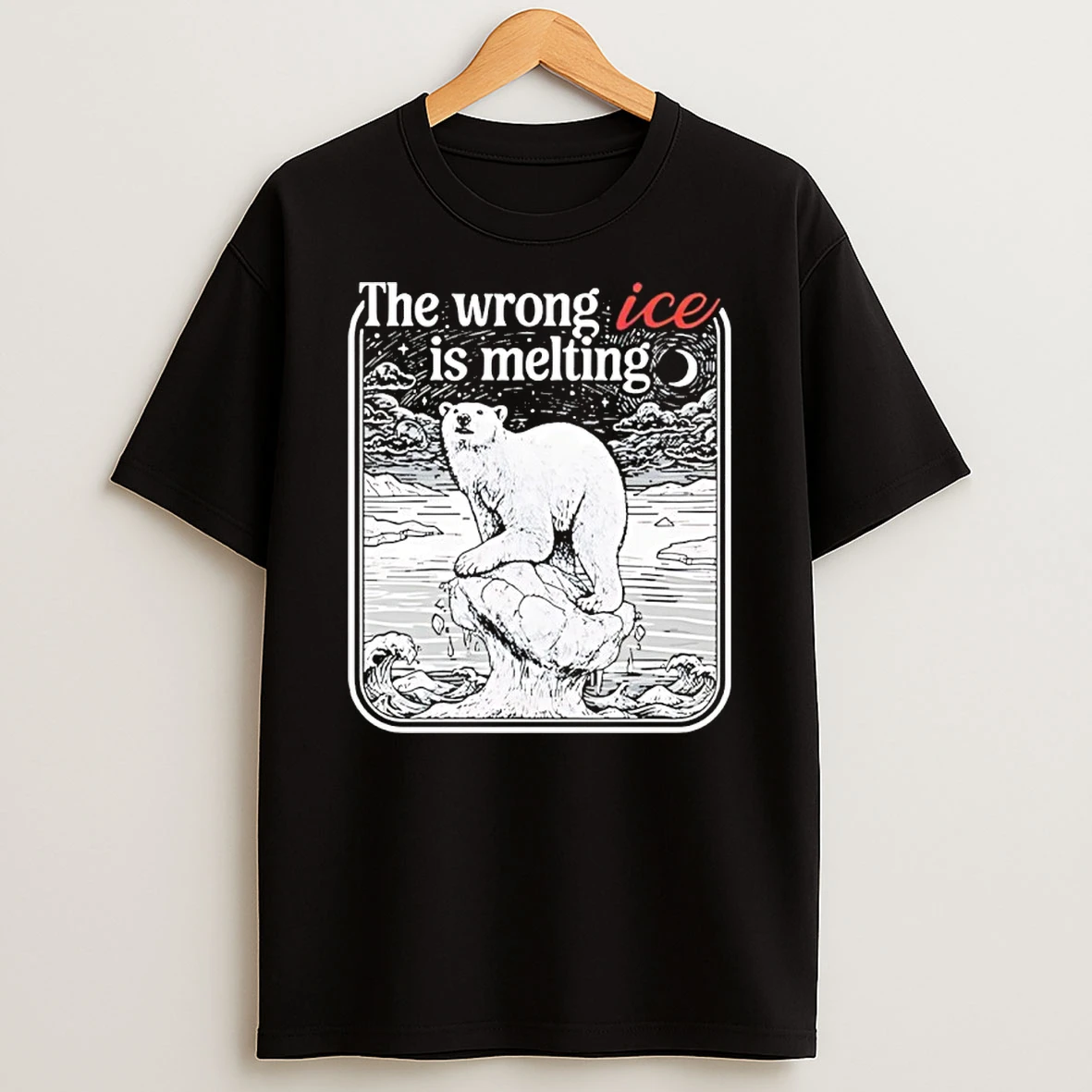 The Wrong Ice Is Melting Polar Bear Shirts