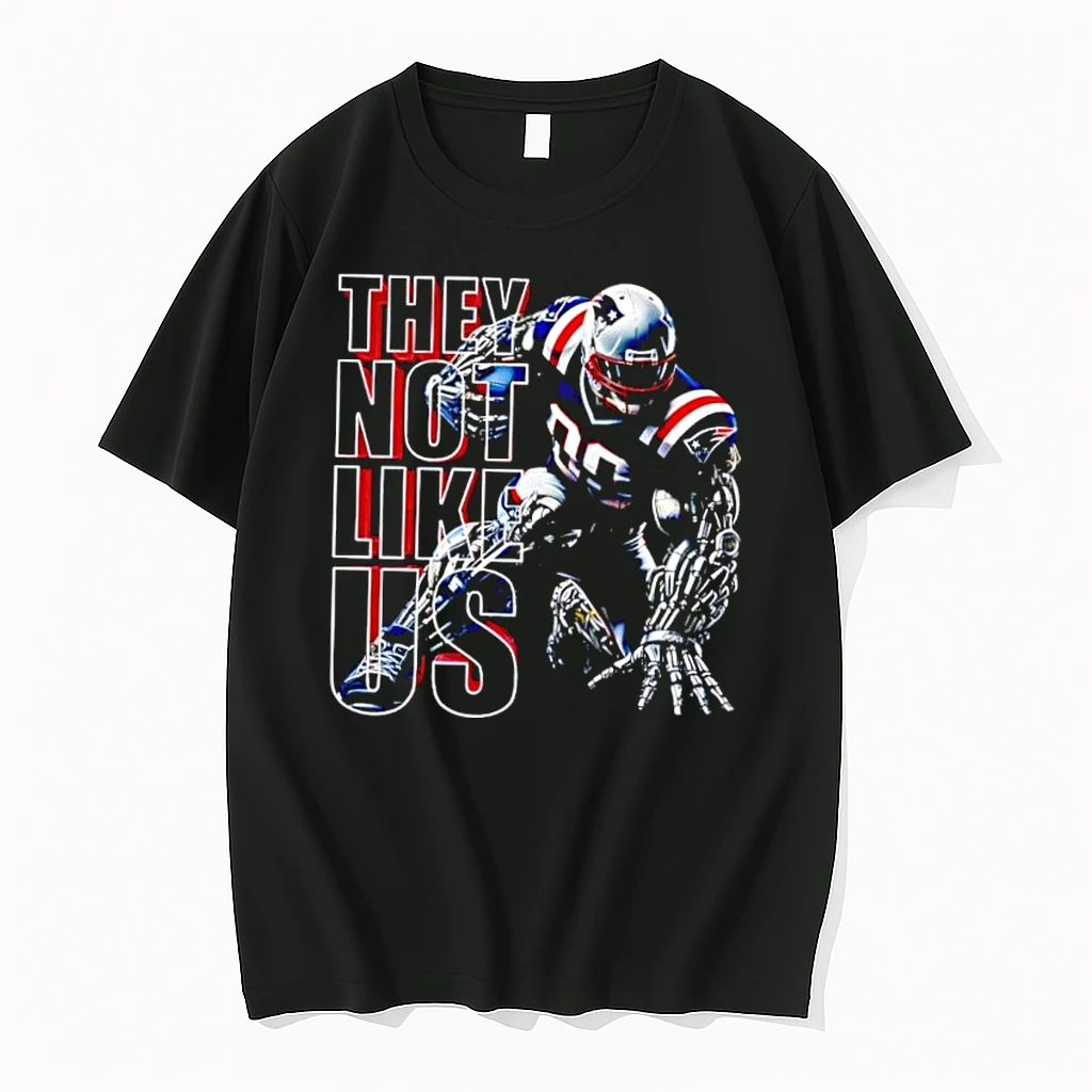 They Not Like Us Patriots Football Cyborg Player Graphic Shirts