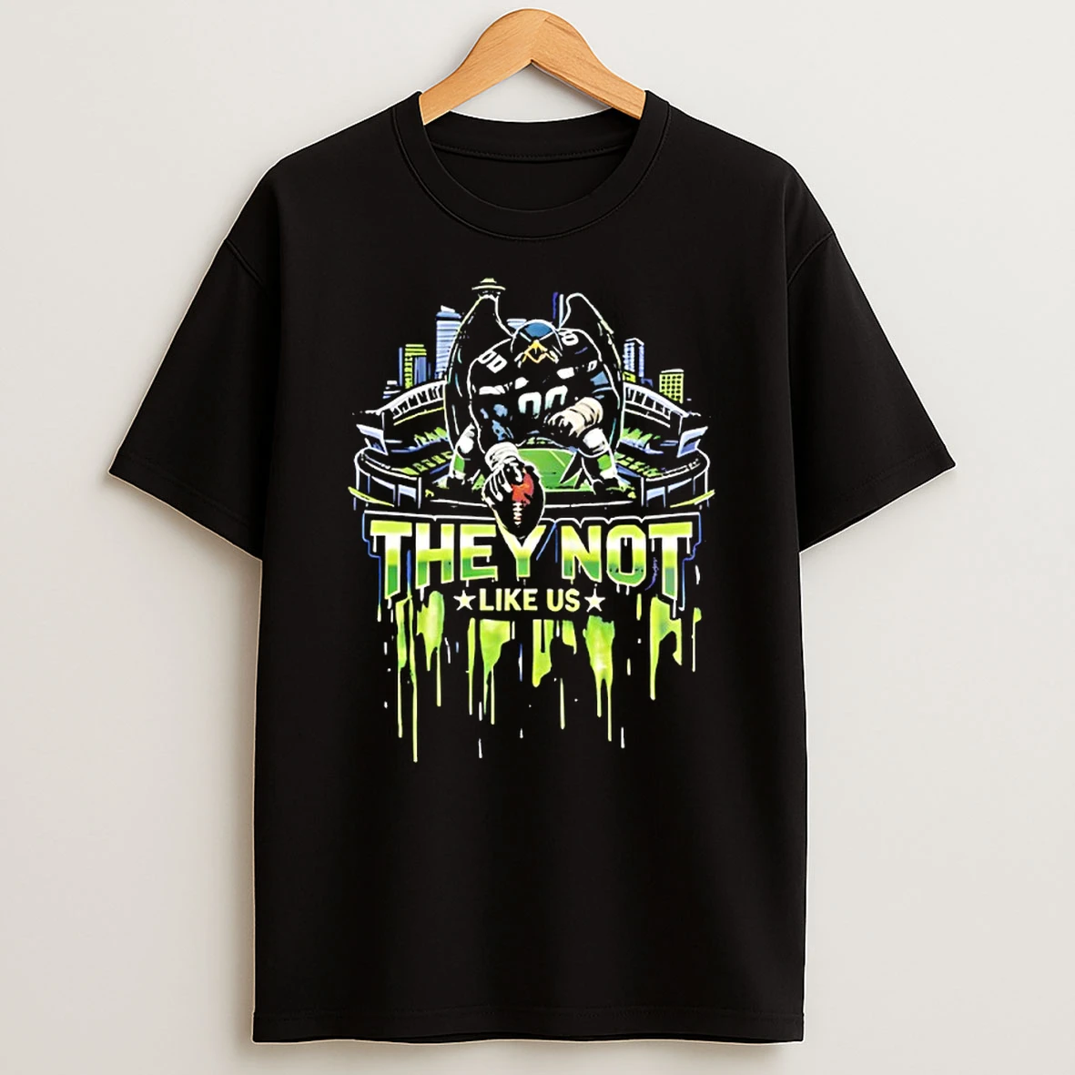 They Not Like Us Vintage Seattle Football Shirts