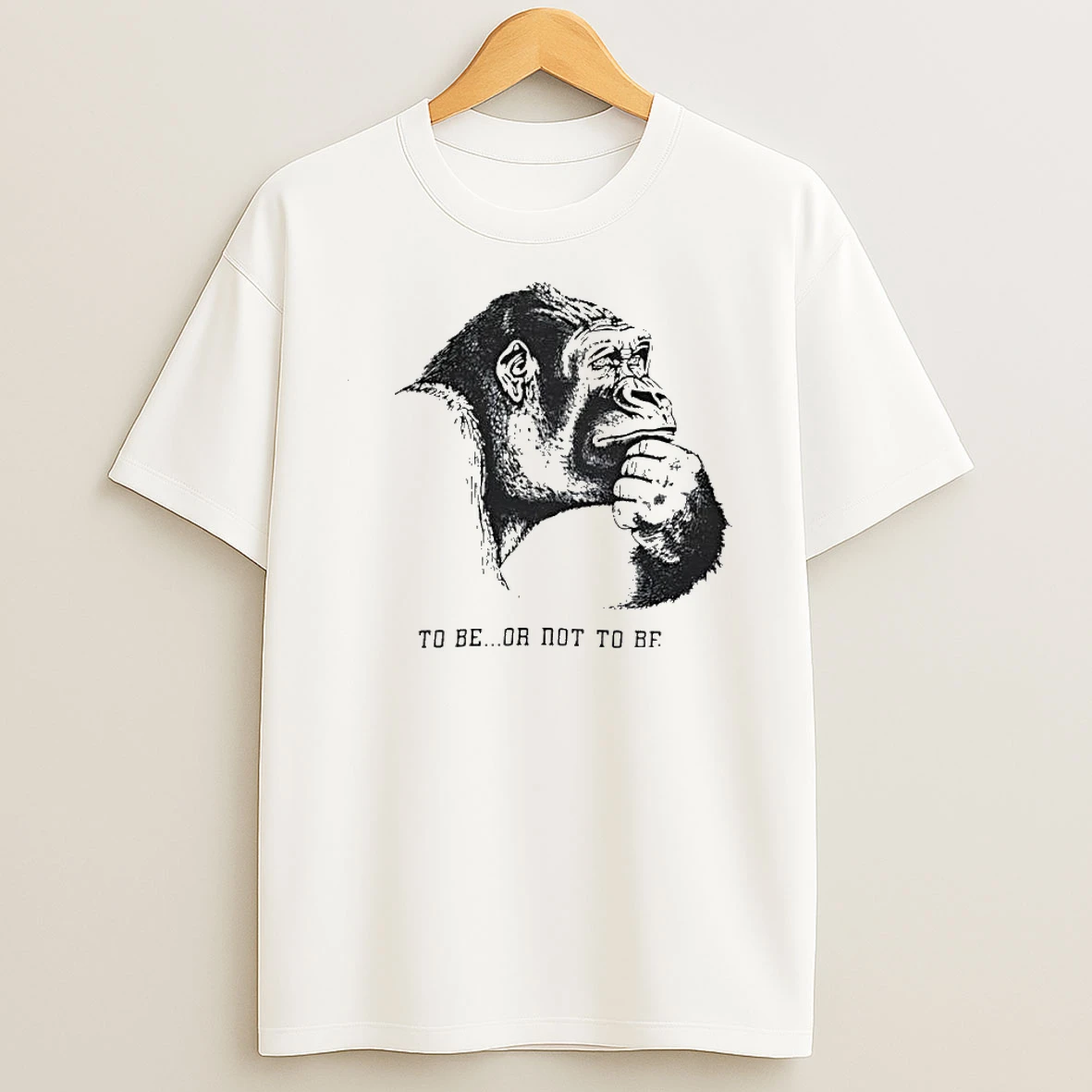 Thinking Gorilla To Be Or Not To Be Shirts