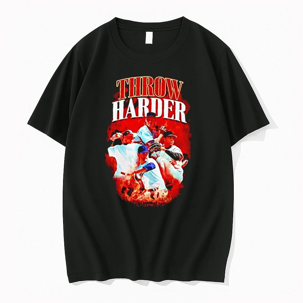 Throw Harder Randy Johnson Pedro Martinez Pitching Fire Shirts