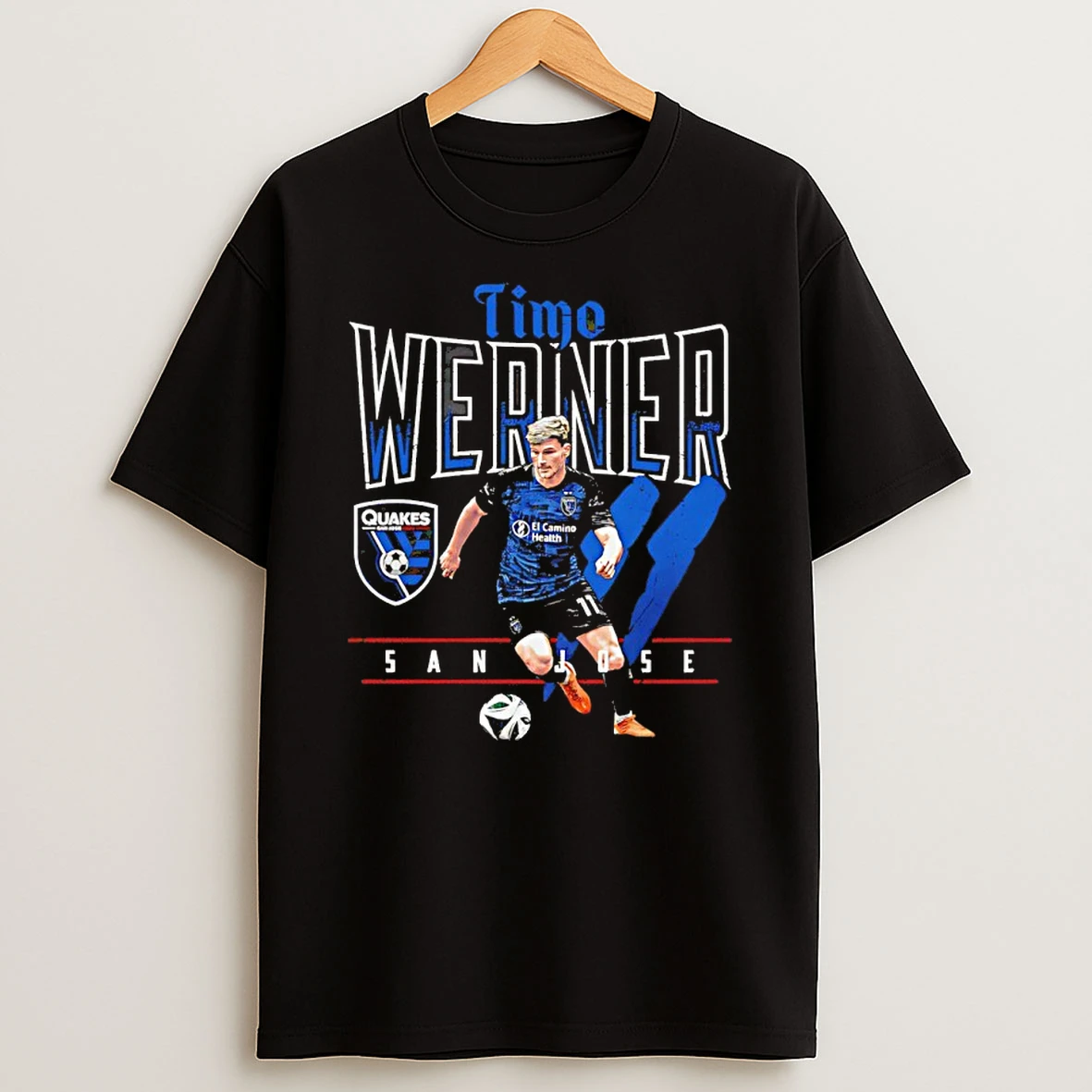 Timo Werner San Jose Earthquakes Feature Graphic Shirts