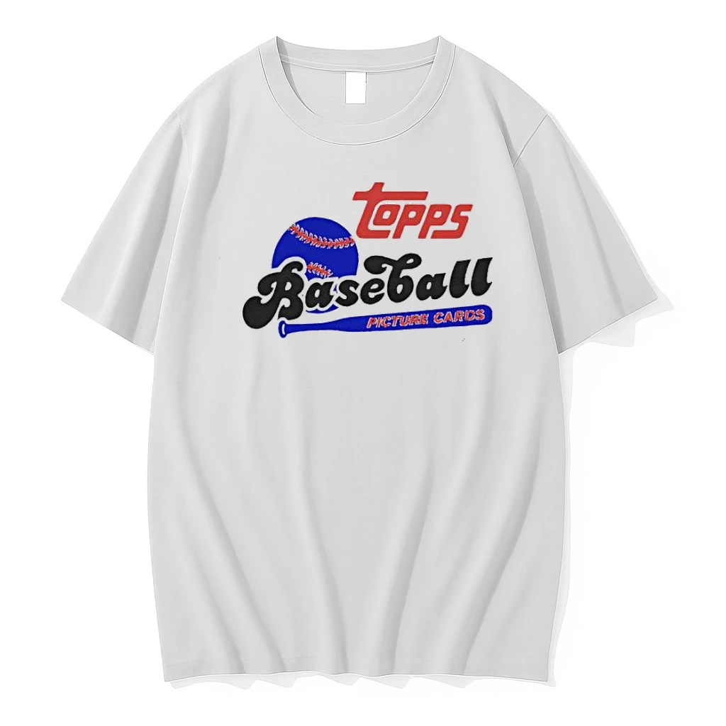 Topps Baseball Picture Cards With Blue Bat And Ball Shirts