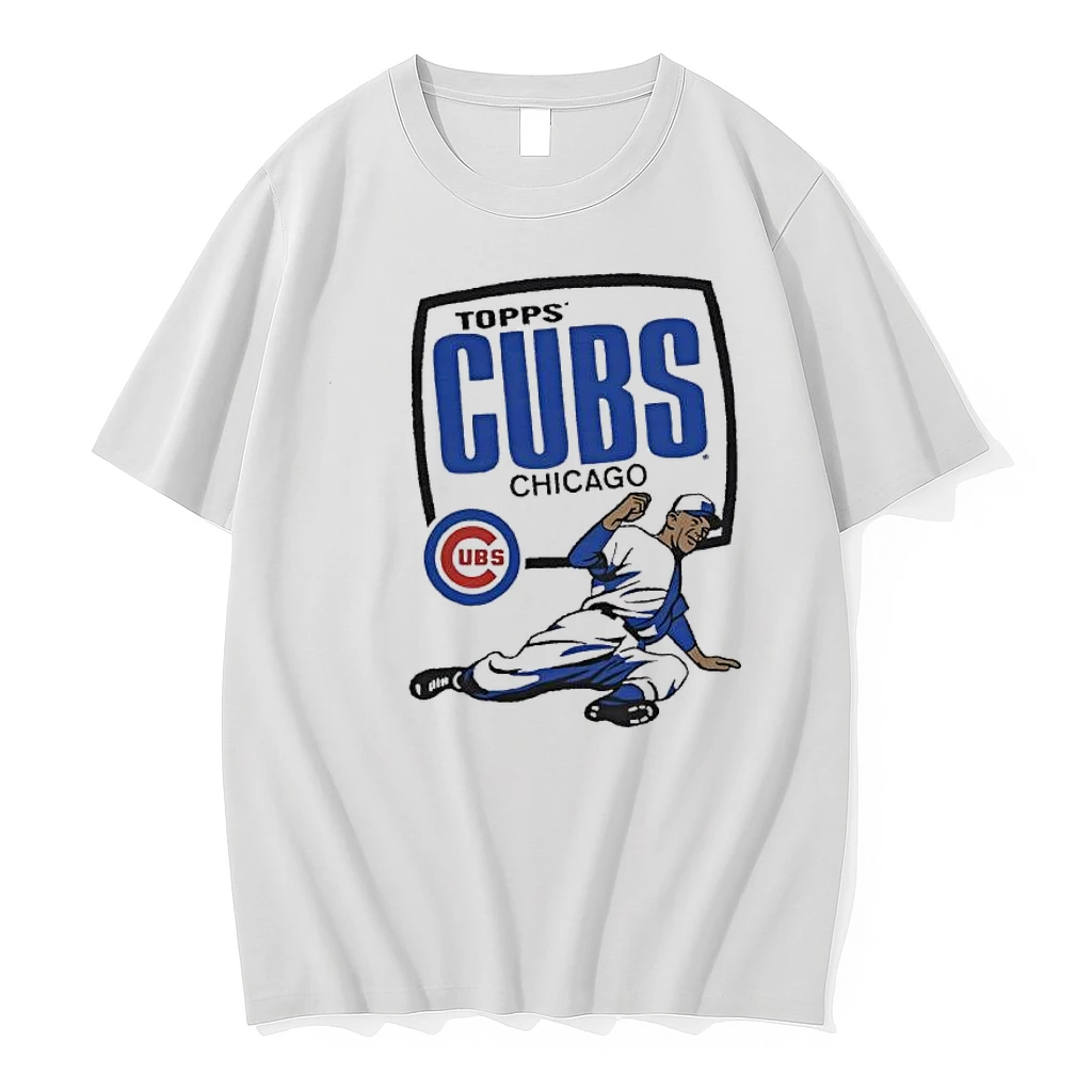 Topps Chicago Cubs Baseball Player Logo Graphic Shirts