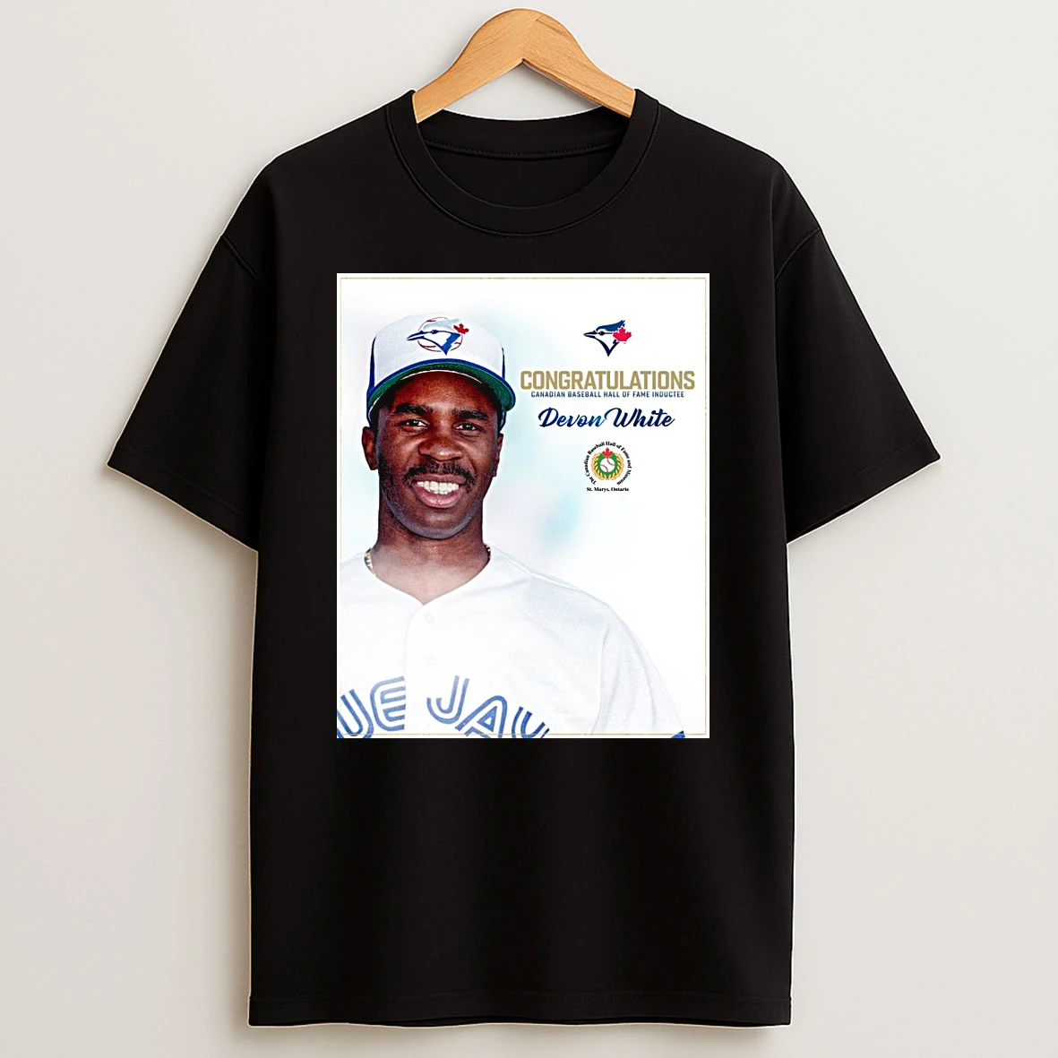 Toronto Blue Jays Congratulations Canadian Baseball Hall Of Fame Inductee Devon Shirts