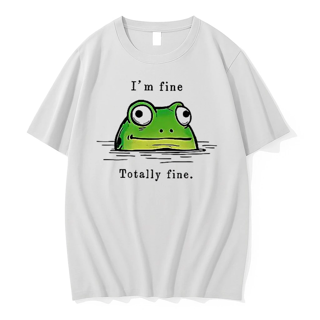 Totally Fine Frog Im Fine Woman Shirts