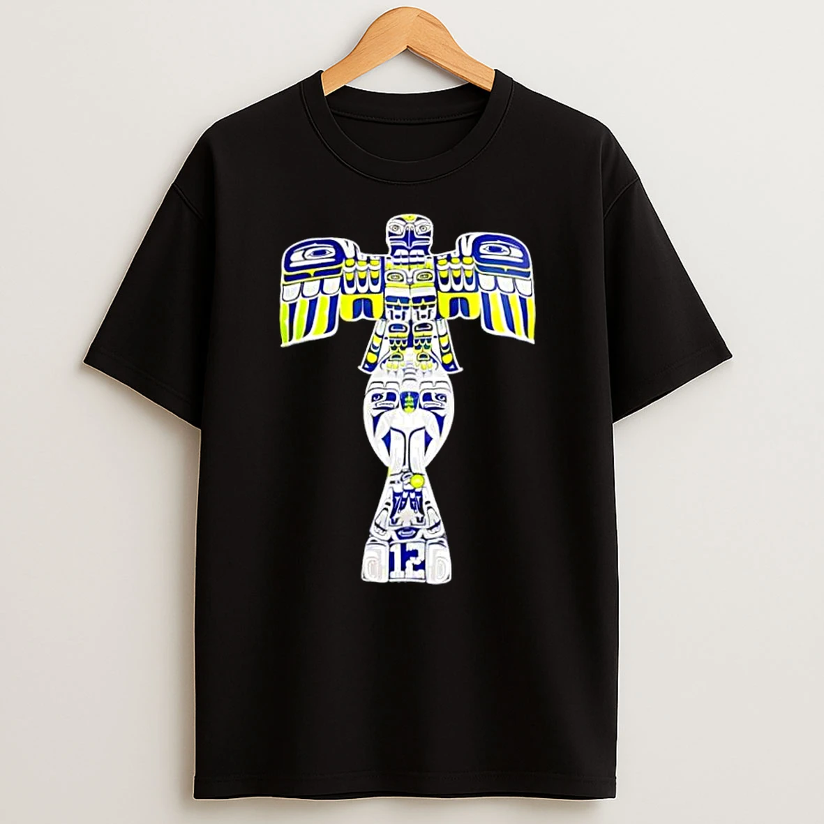Traditional Totem Pole Spirit Bird Number 12 Fan Shirts