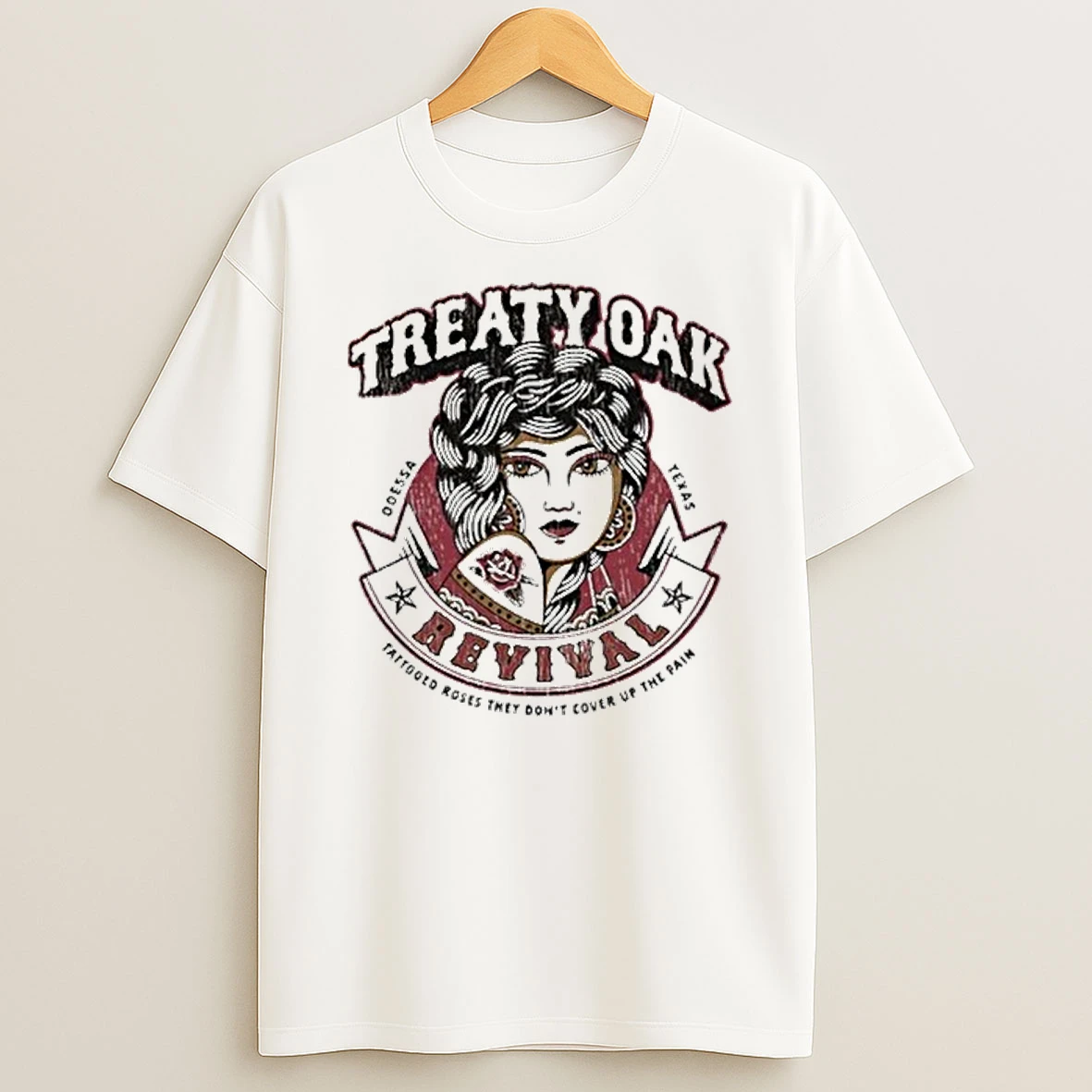 Treaty Oak Revival Tattooed Roses They Dont Cover Up The Pain Tour 2026 Shirts