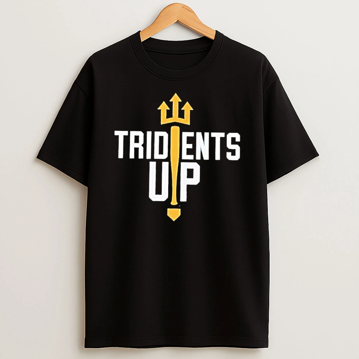 Tridents Up Baseball Bat And Home Plate Graphic Shirts