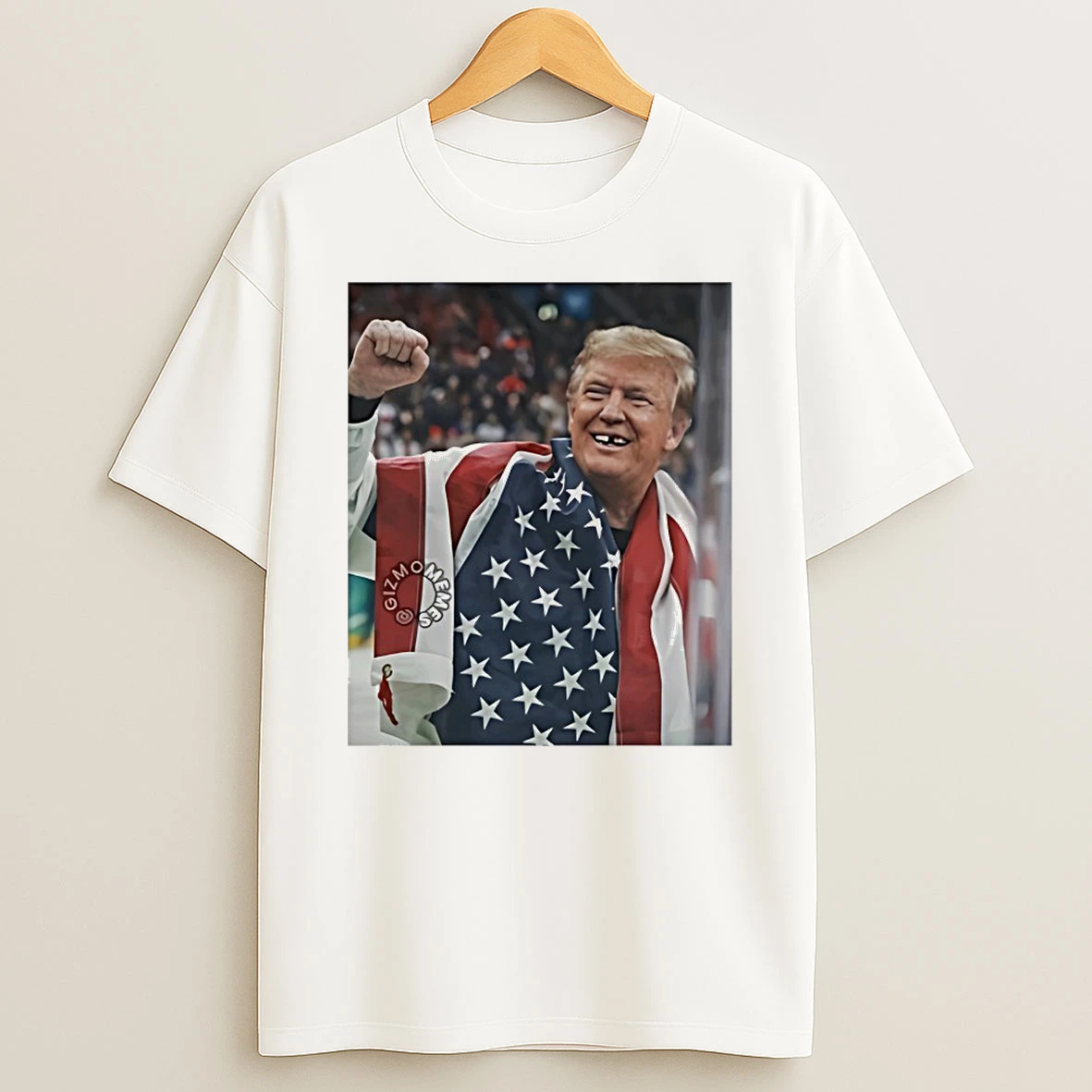 Trump Jack Hughes Champion Tooth Parody Shirts