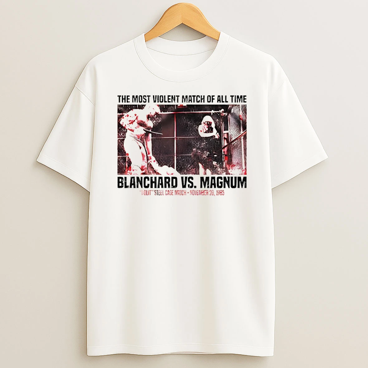 Tully Blanchard Vs Magnum T A The Most Violent Match Of All Time Vintage Shirts