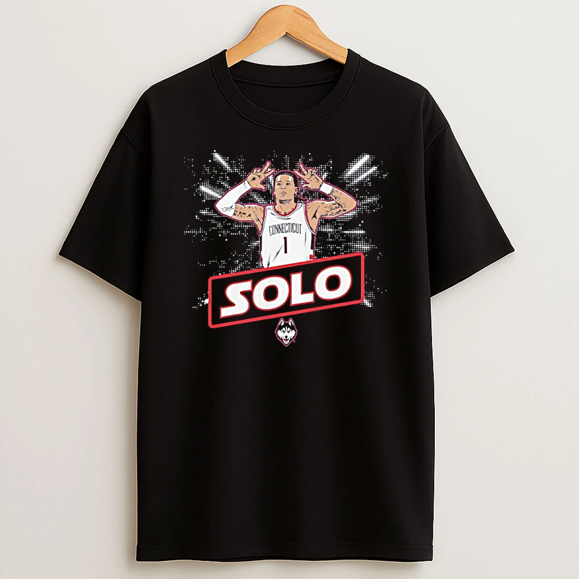 Uconn Huskies Basketball Solo Ball Name Pose Shirts