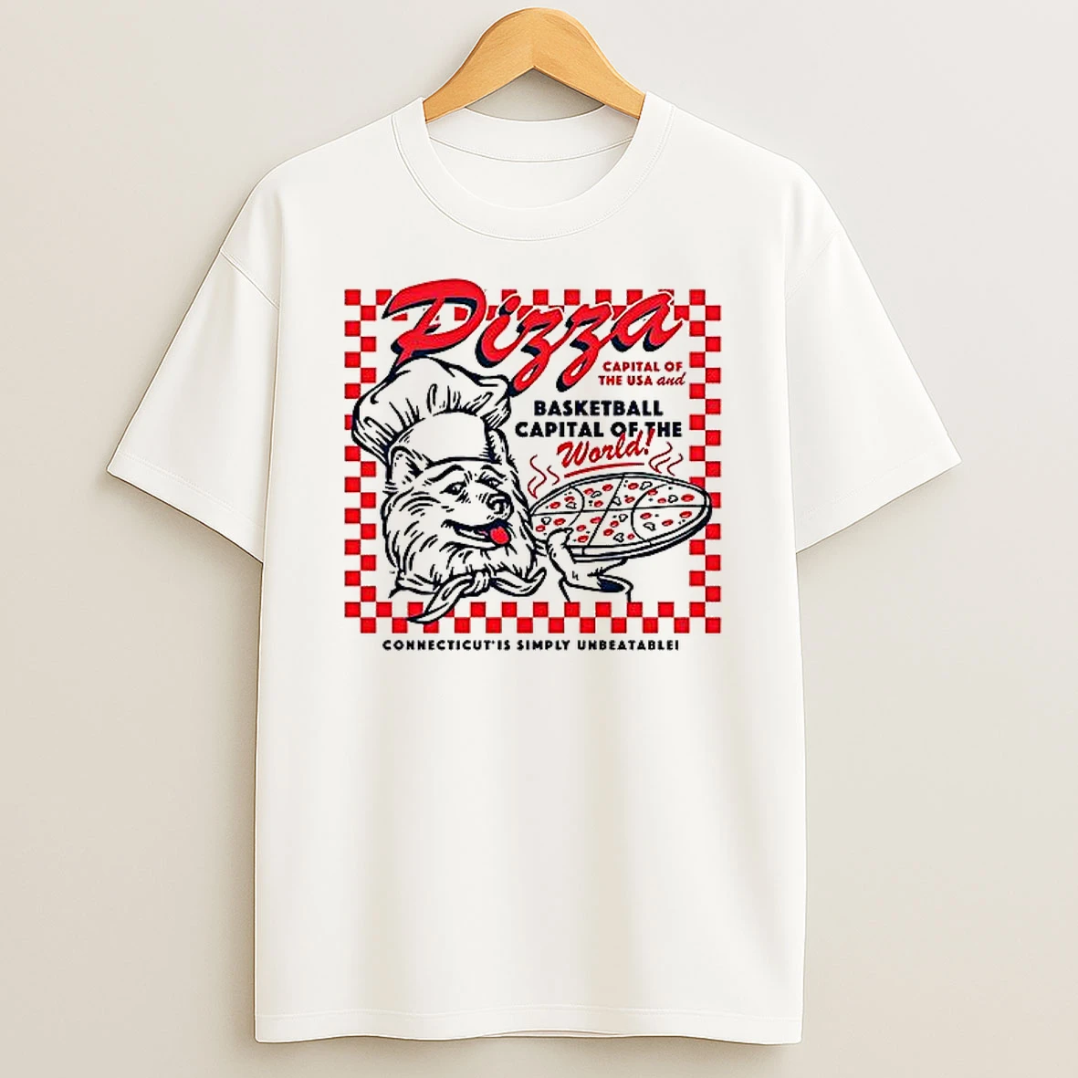 Uconn Pizza Basketball Capital Of The World Woman Shirts