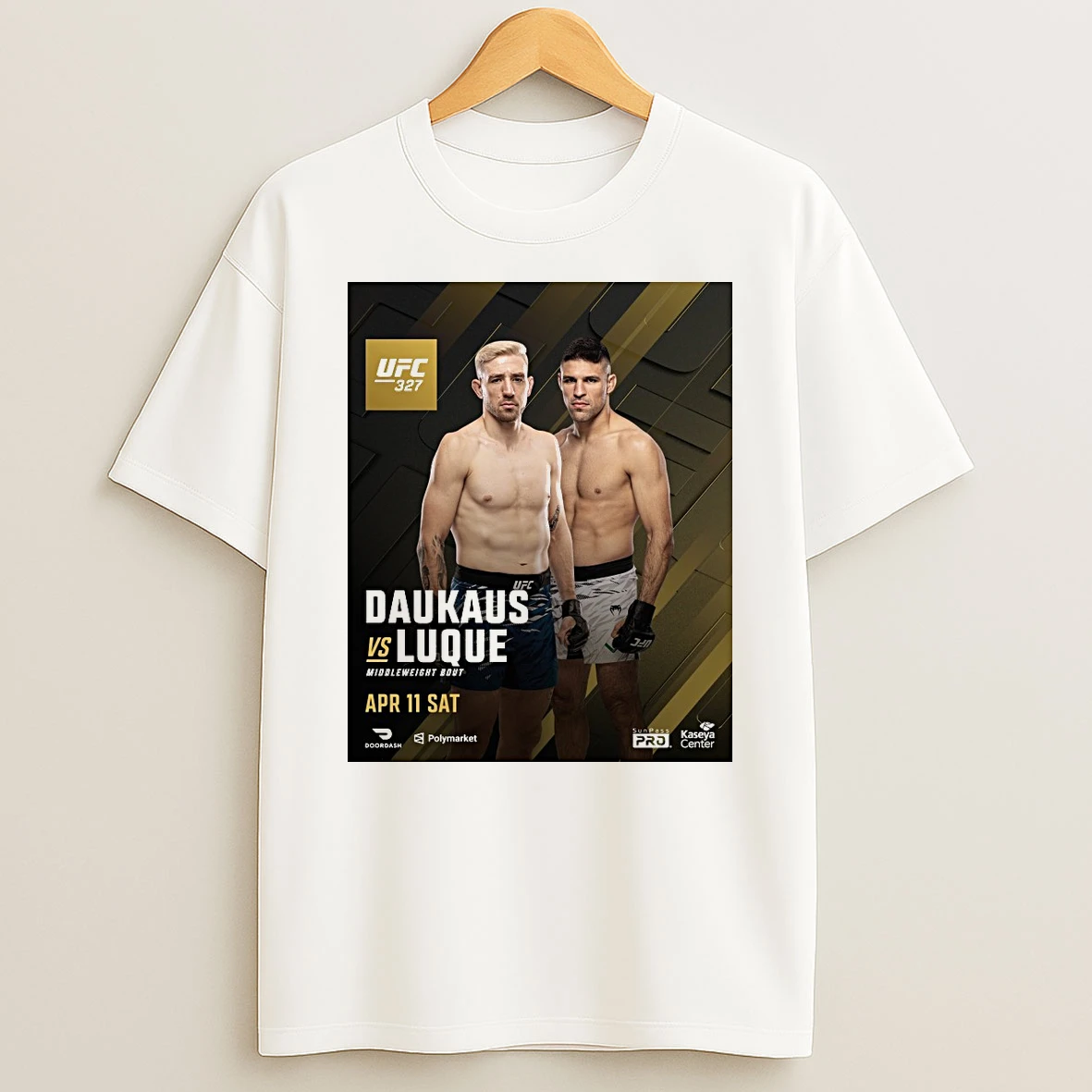 Ufc 327 Daukaus Vs Luque April 11 2026 Middleweight Bout In Miami Florida Shirts