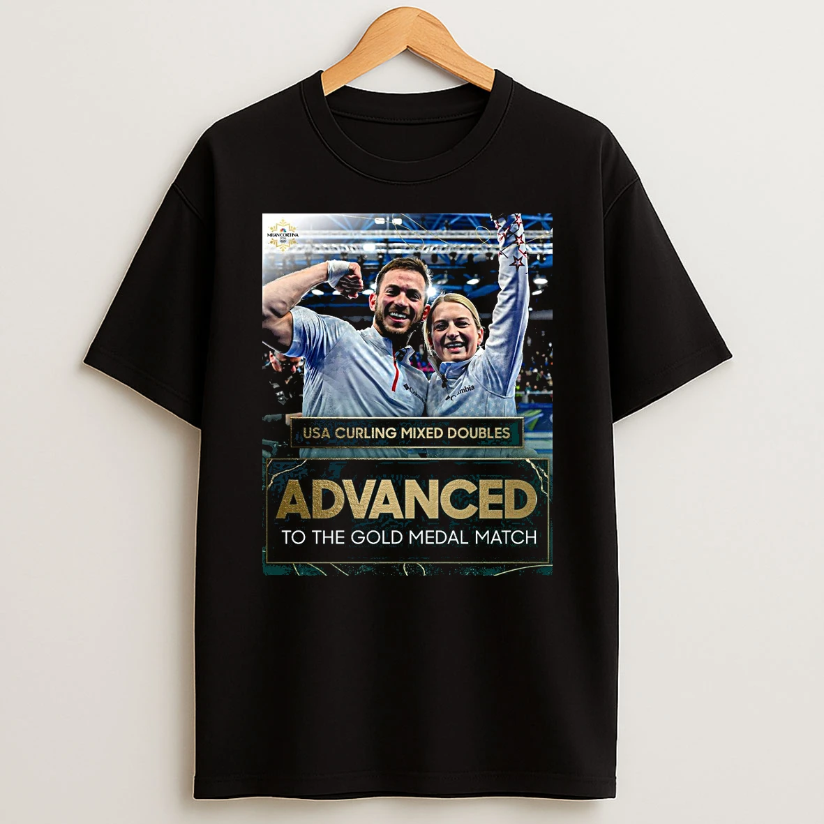 Usa Curling Mixed Doubles Advanced To The Gold Medal Match Shirts