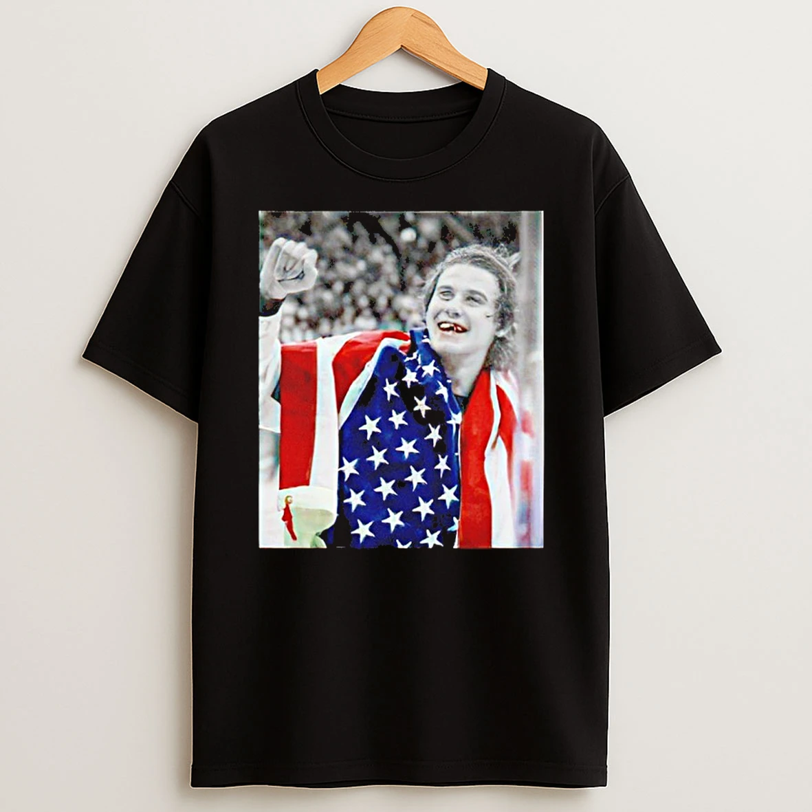 Usa Golden Goal Jack Hughes Photo Shirts