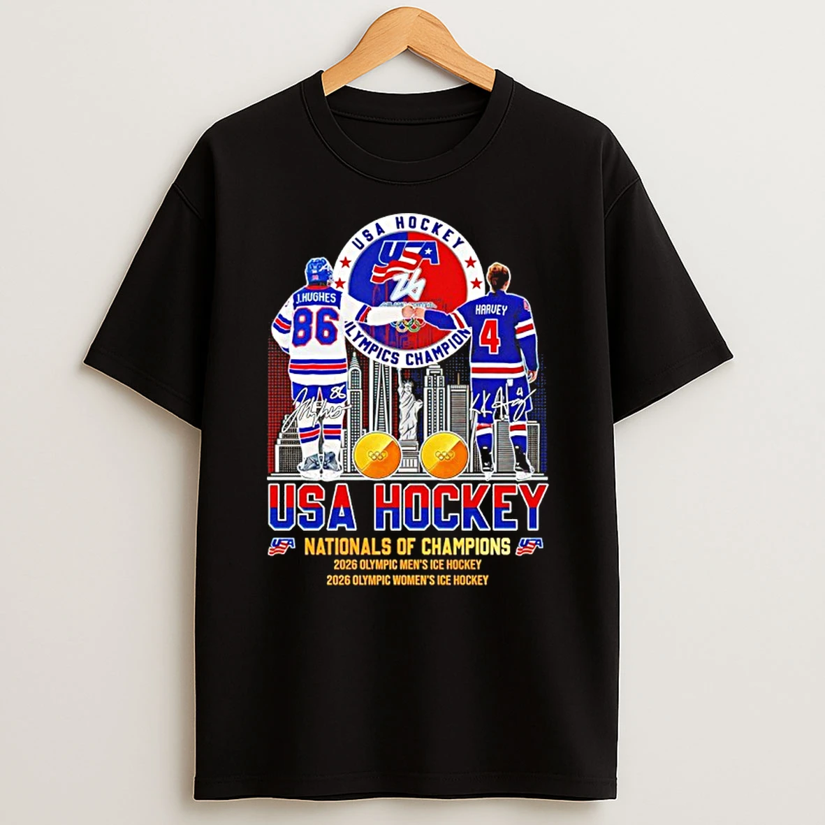 Usa Hockey Nationals Of Champions 2026 Olympic Mens And Womens Ice Hockey Signature Shirts