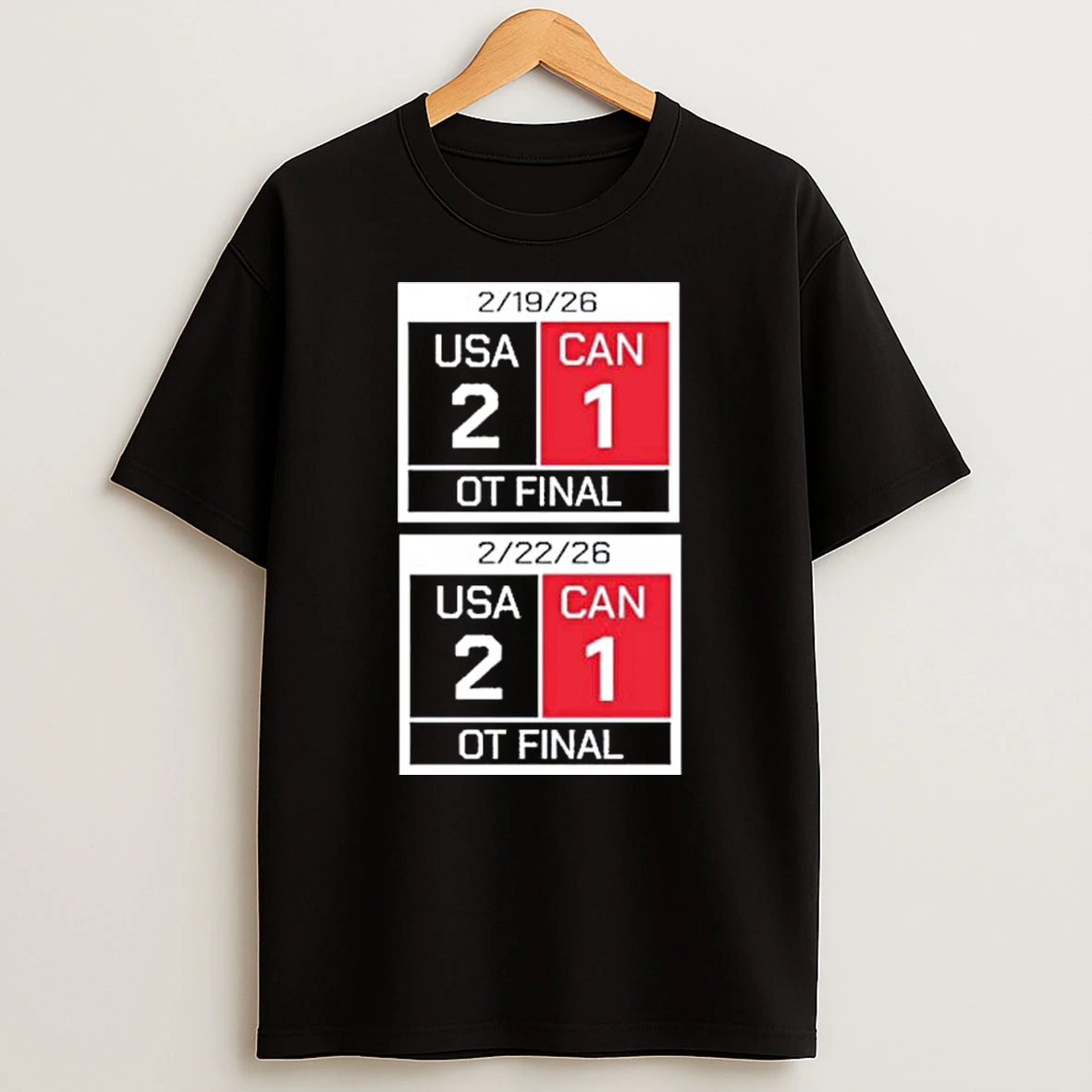 Usa Hockey World Champions America Scoreboard Shirts