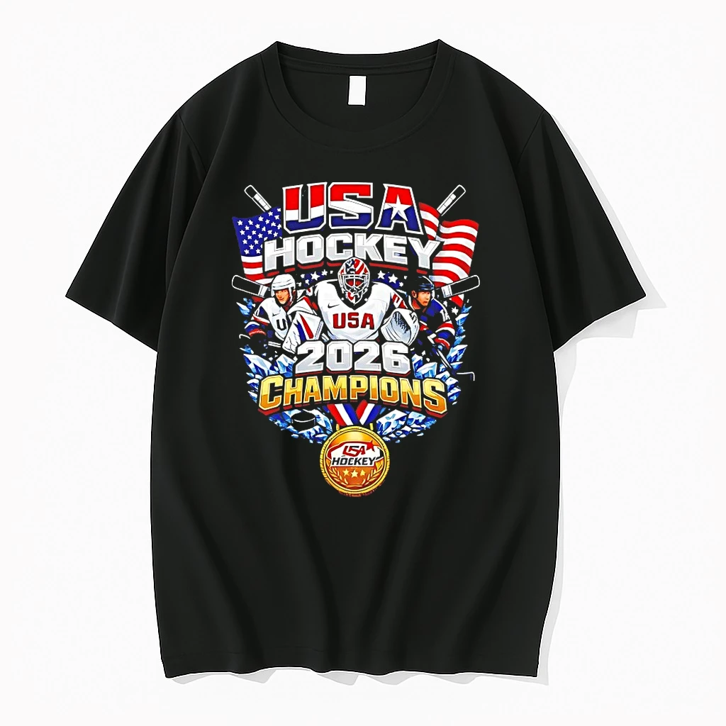 Usa Hockey 2026 Champions Gold Medal Shirts
