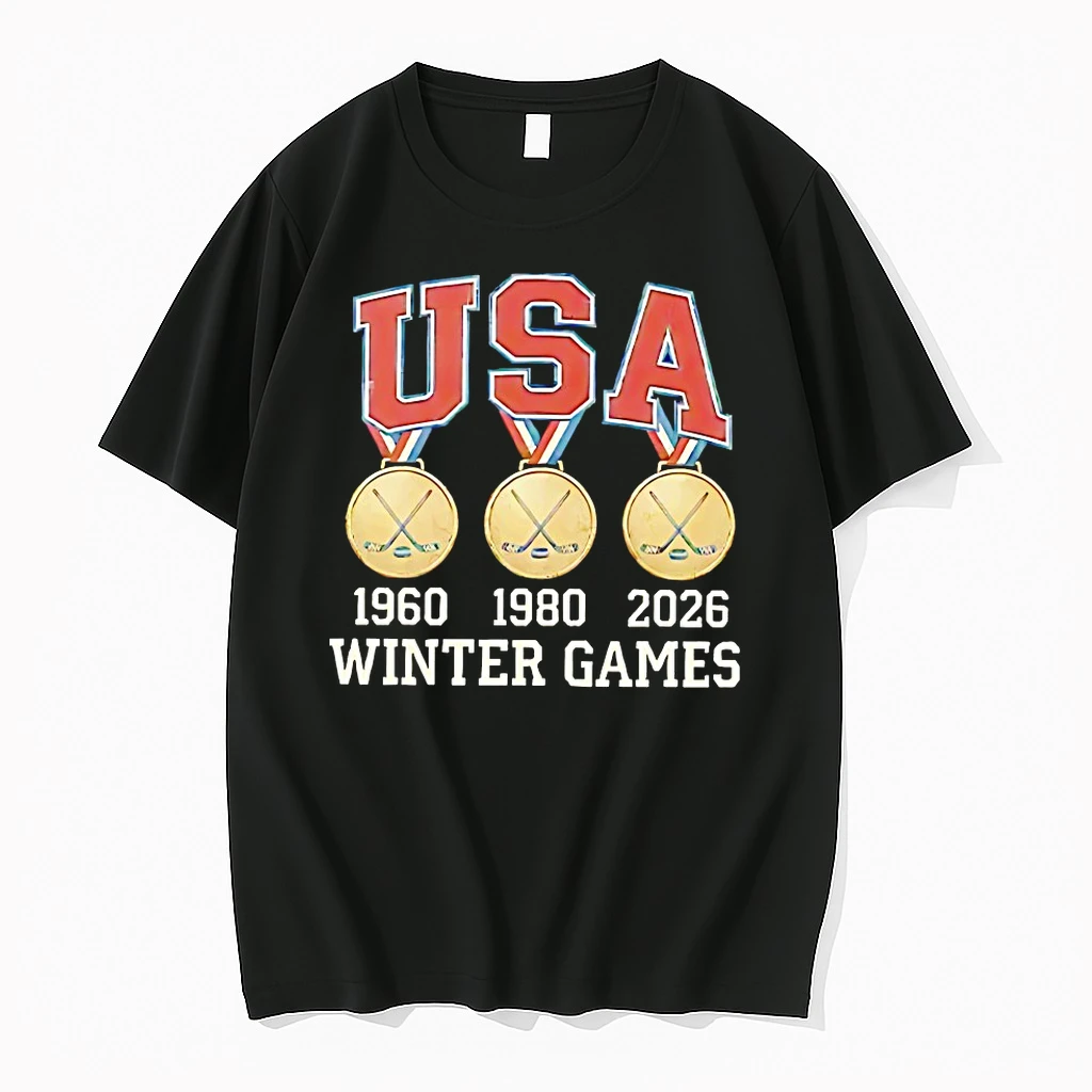Usa Hockey Miracle On Ice 1980 1960 2026 Gold Medals Shirts