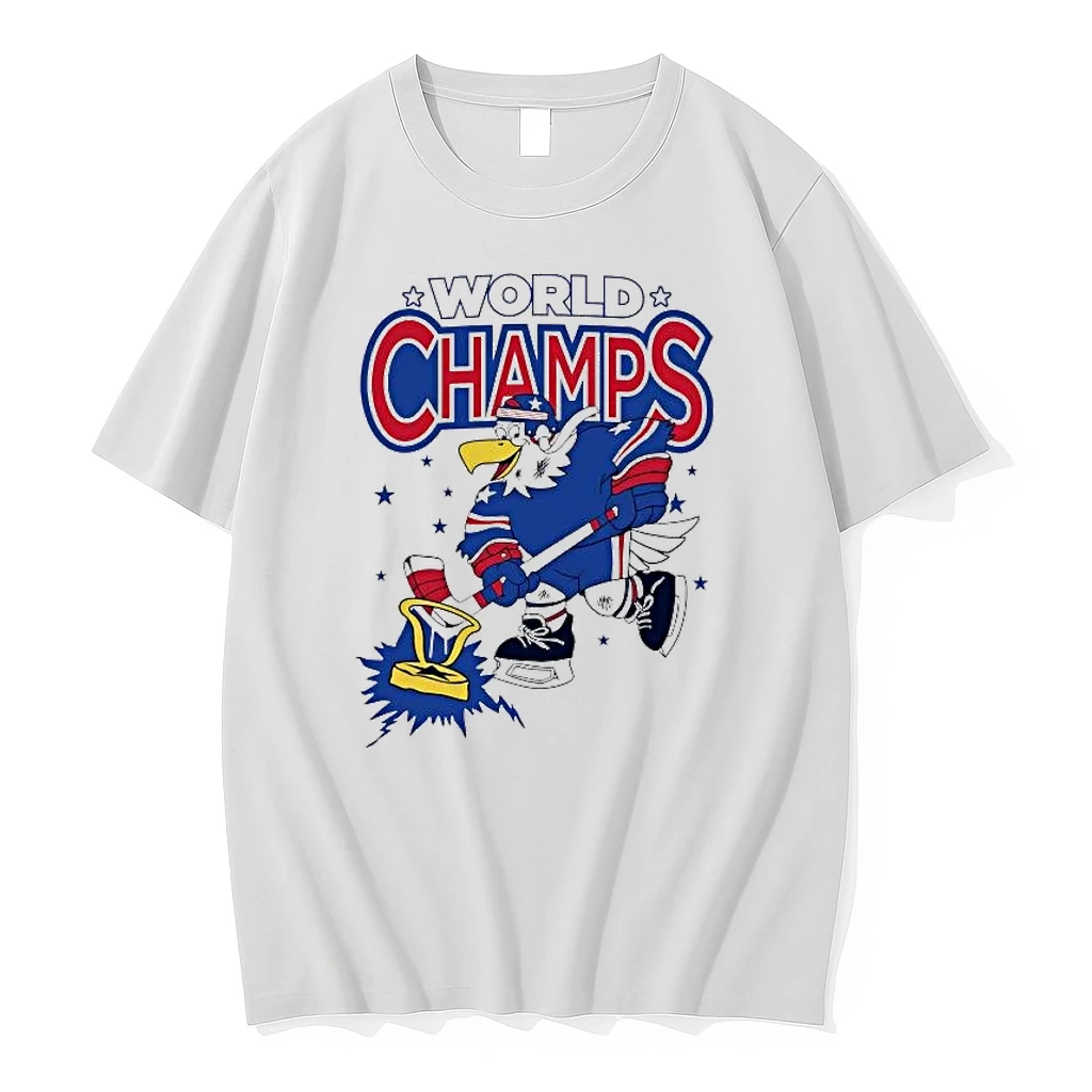 Usa Hockey World Champs Eagle Mascot Shirts