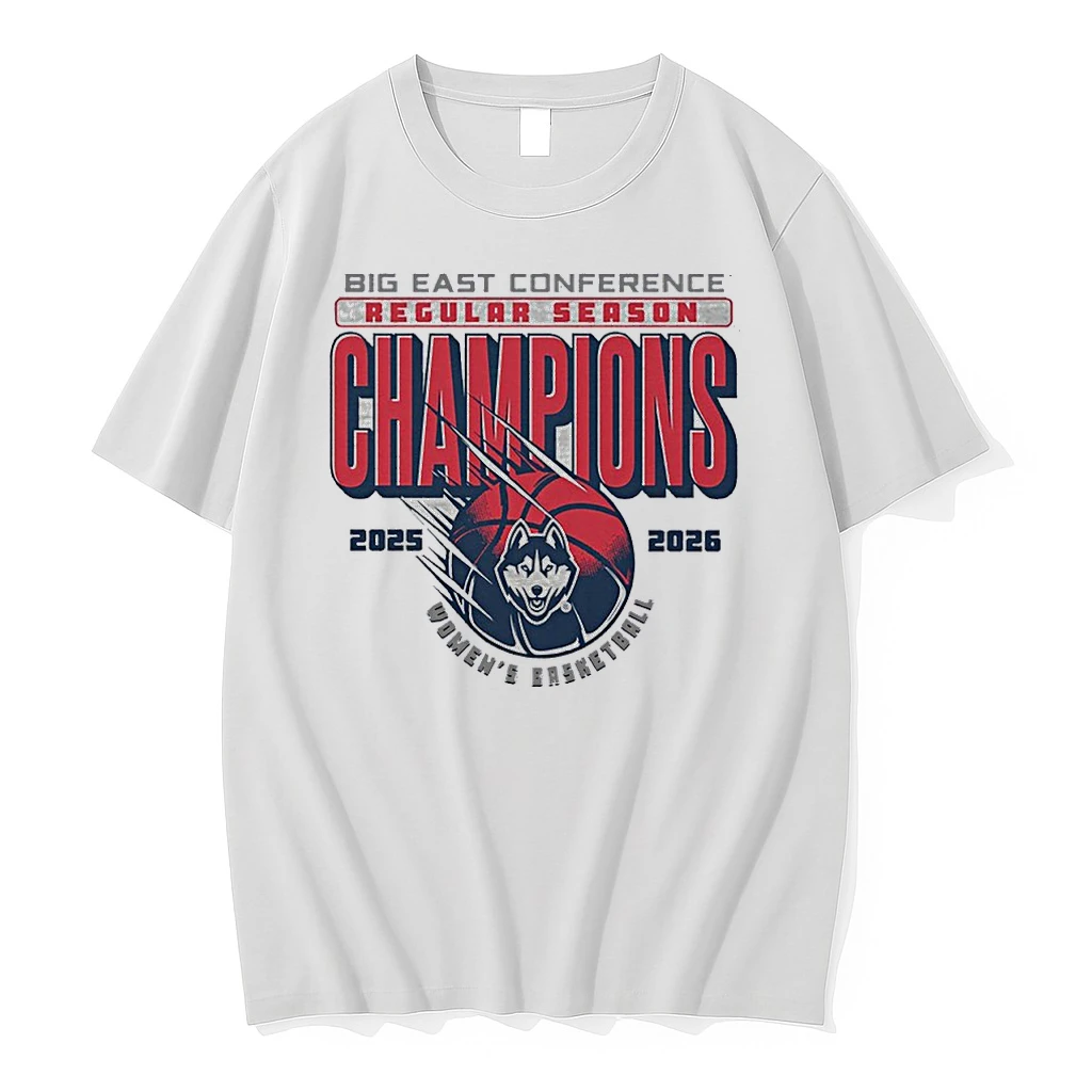 Uconn Huskies Womens Basketball 2026 Big East Regular Season Champions Shirts