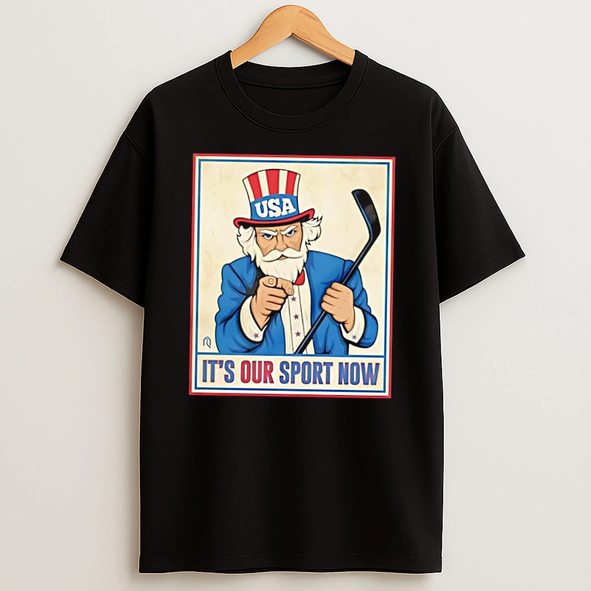 Uncle Sam Usa Its Our Sport Now Hockey Shirts