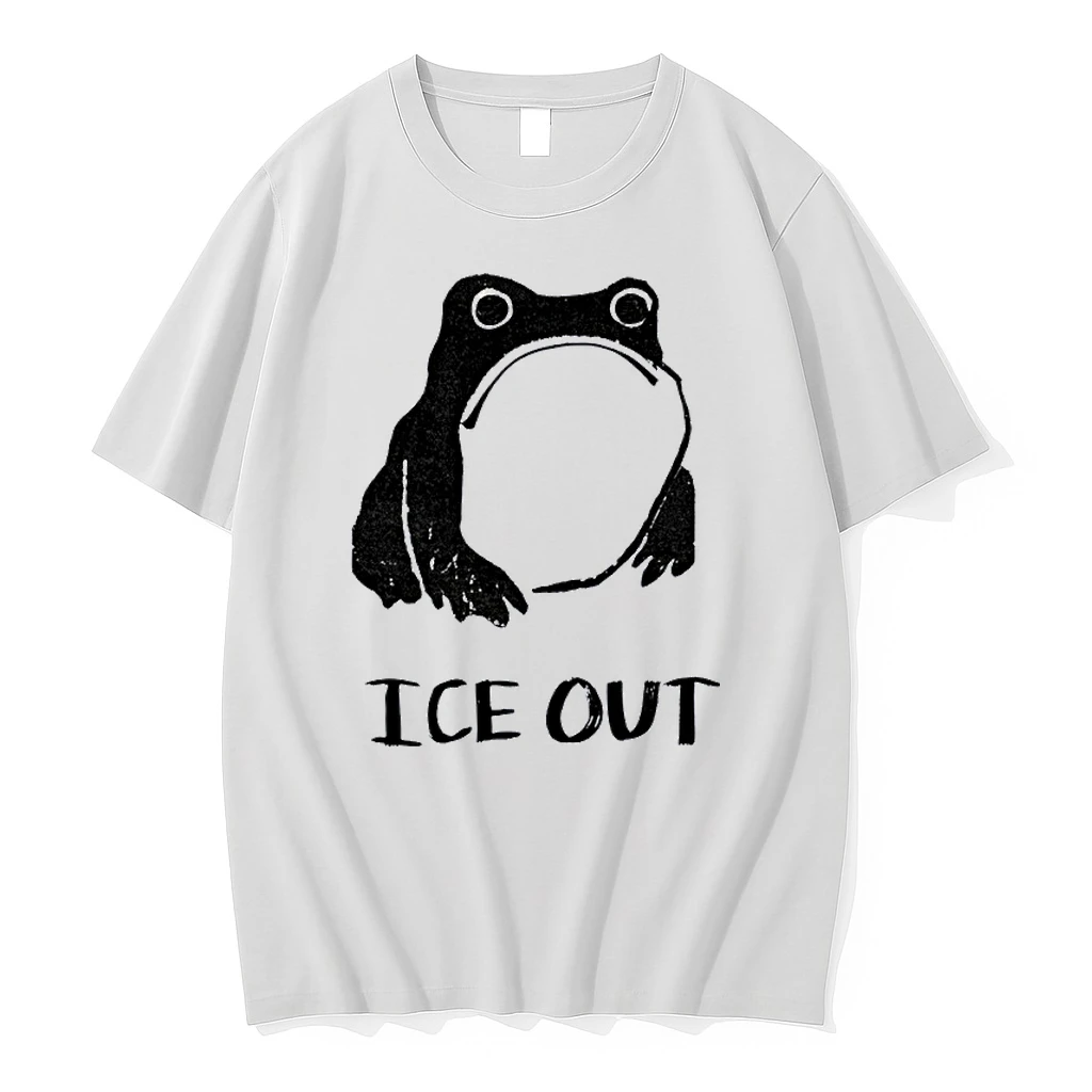 Unimpressed Frog Funny Ice Out Cool Meme Shirts