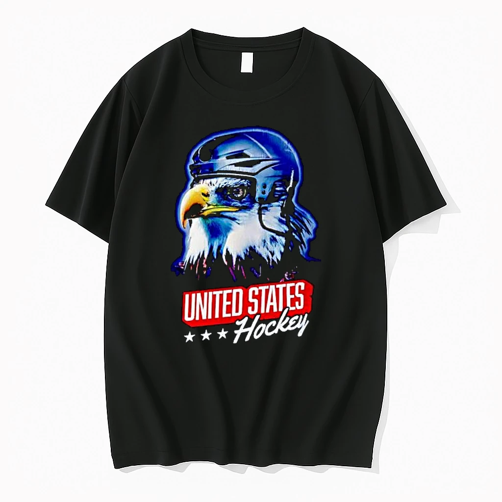 United States Hockey Eagle In Helmet With Stars Shirts