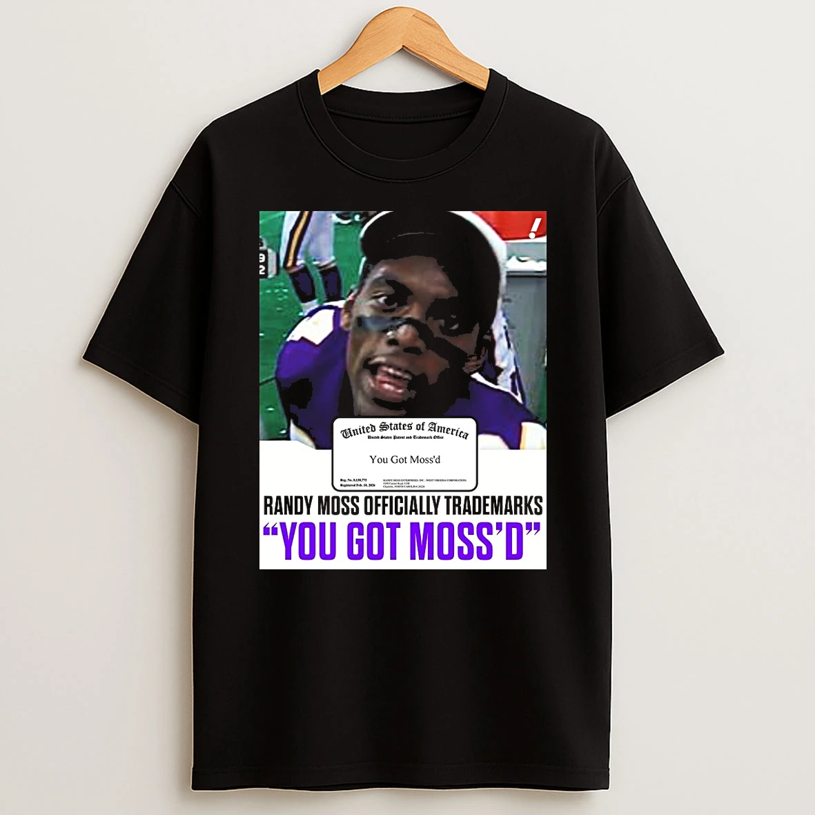 United States Of America Randy Moss Minnesota Vikings Trademarks You Got Mossd 2026 Shirts