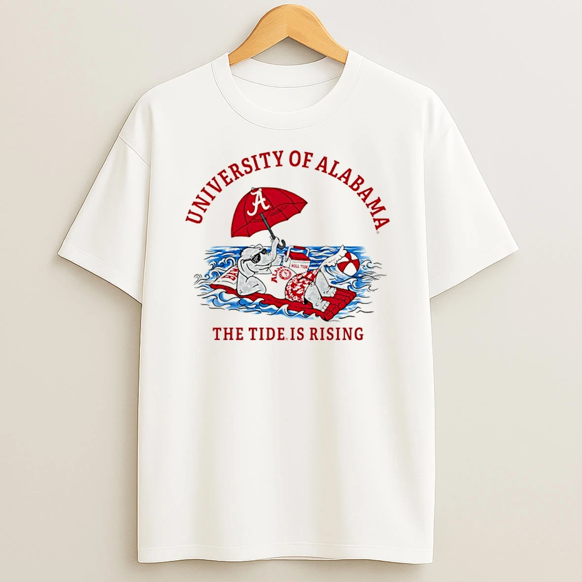 University Of Alabama The Tide Is Rising Mascot Shirts