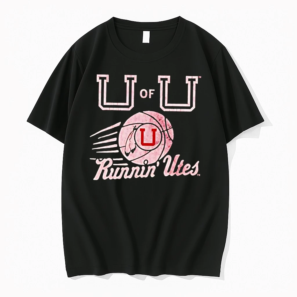 University Of Utah Runnin Utes Basketball Logo Vintage Shirts