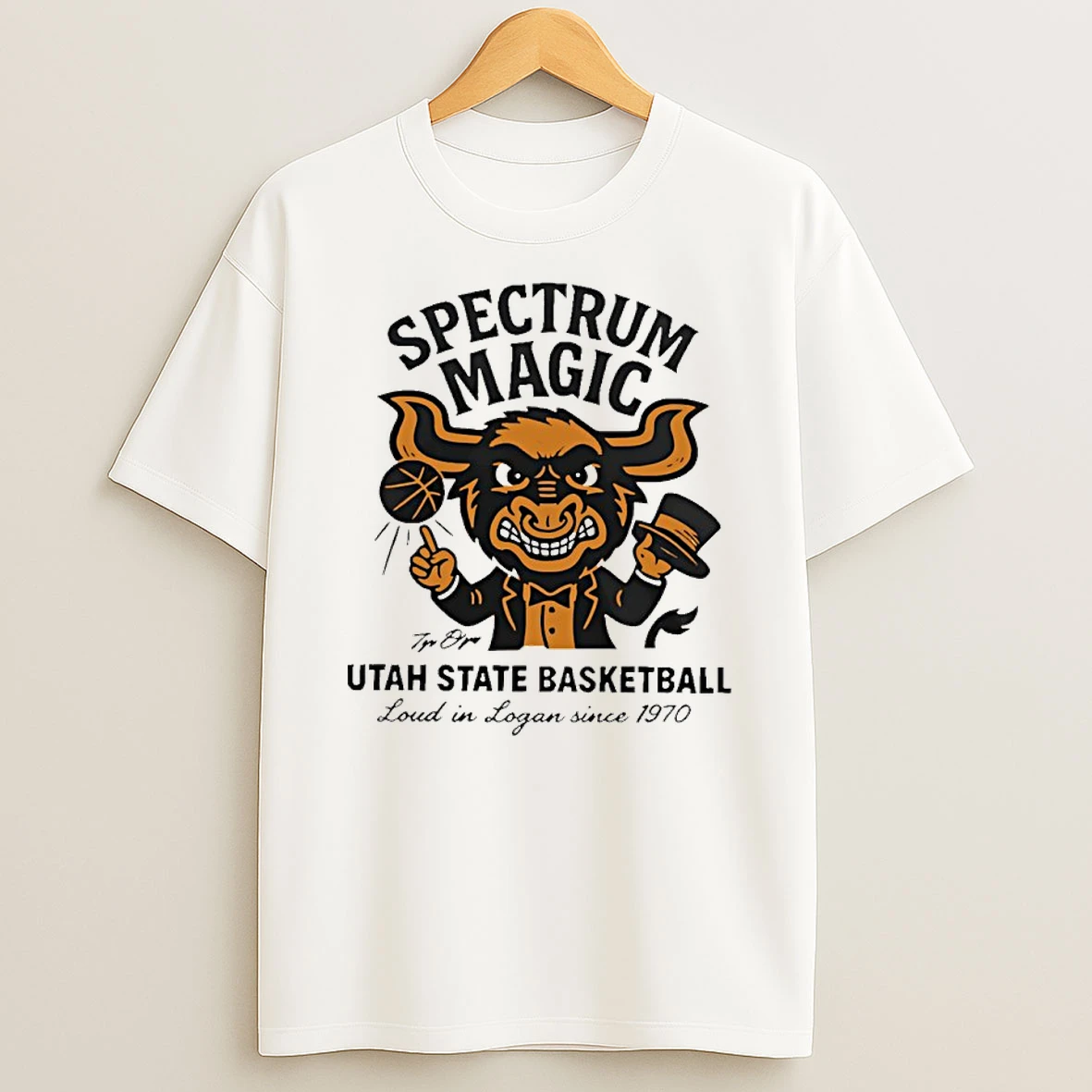 Utah State Basketball Spectrum Magic Loud In Logan Since 1970 Shirts