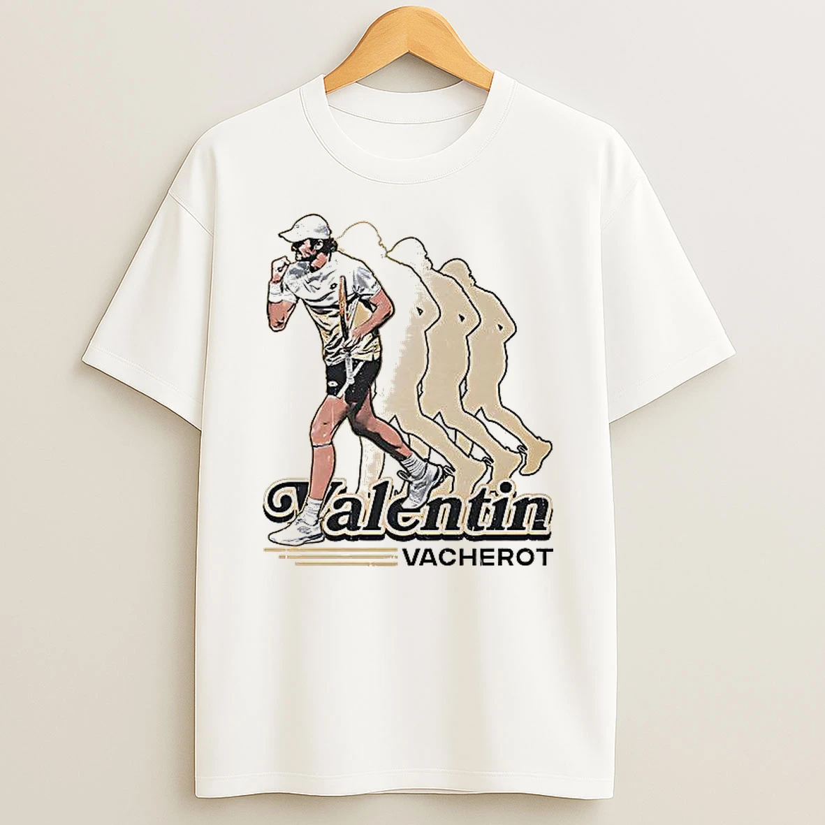 Valentin Vacherot Tennis 2026 Afterimage Effect Woman Shirts