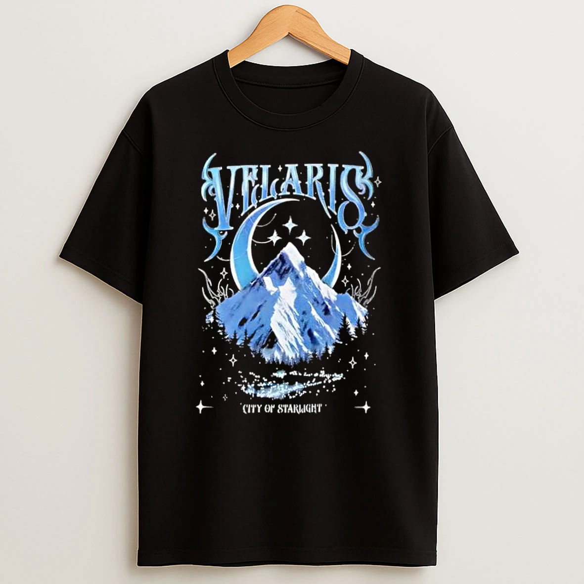 Velaris City Of Starlight Mountain Moon Stars Fantasy Shirts