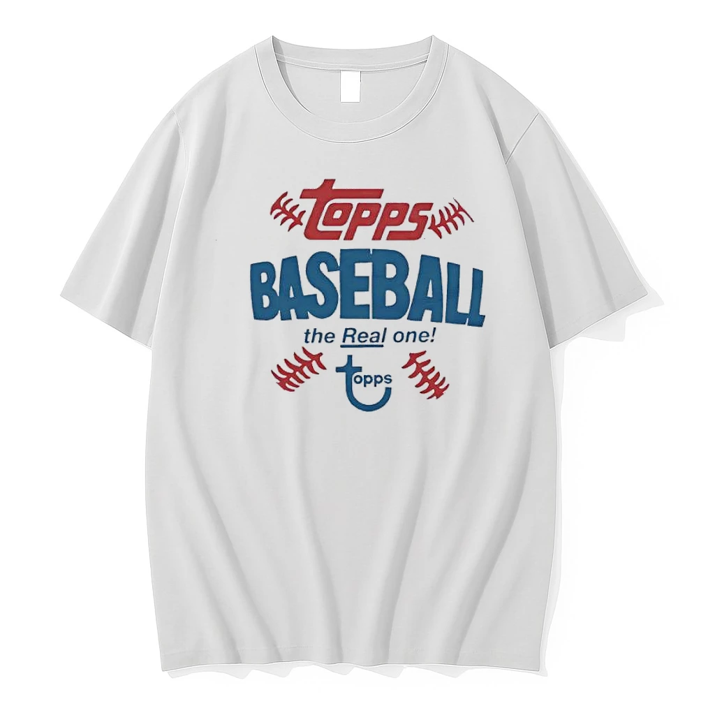 Vintage Topps Baseball The Real One With Red Stitches Shirts