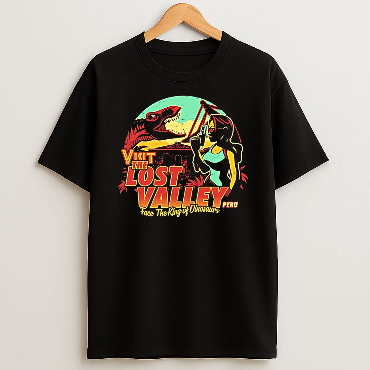 Visit The Lost Valley Face The King Of Dinosaurs Shirts