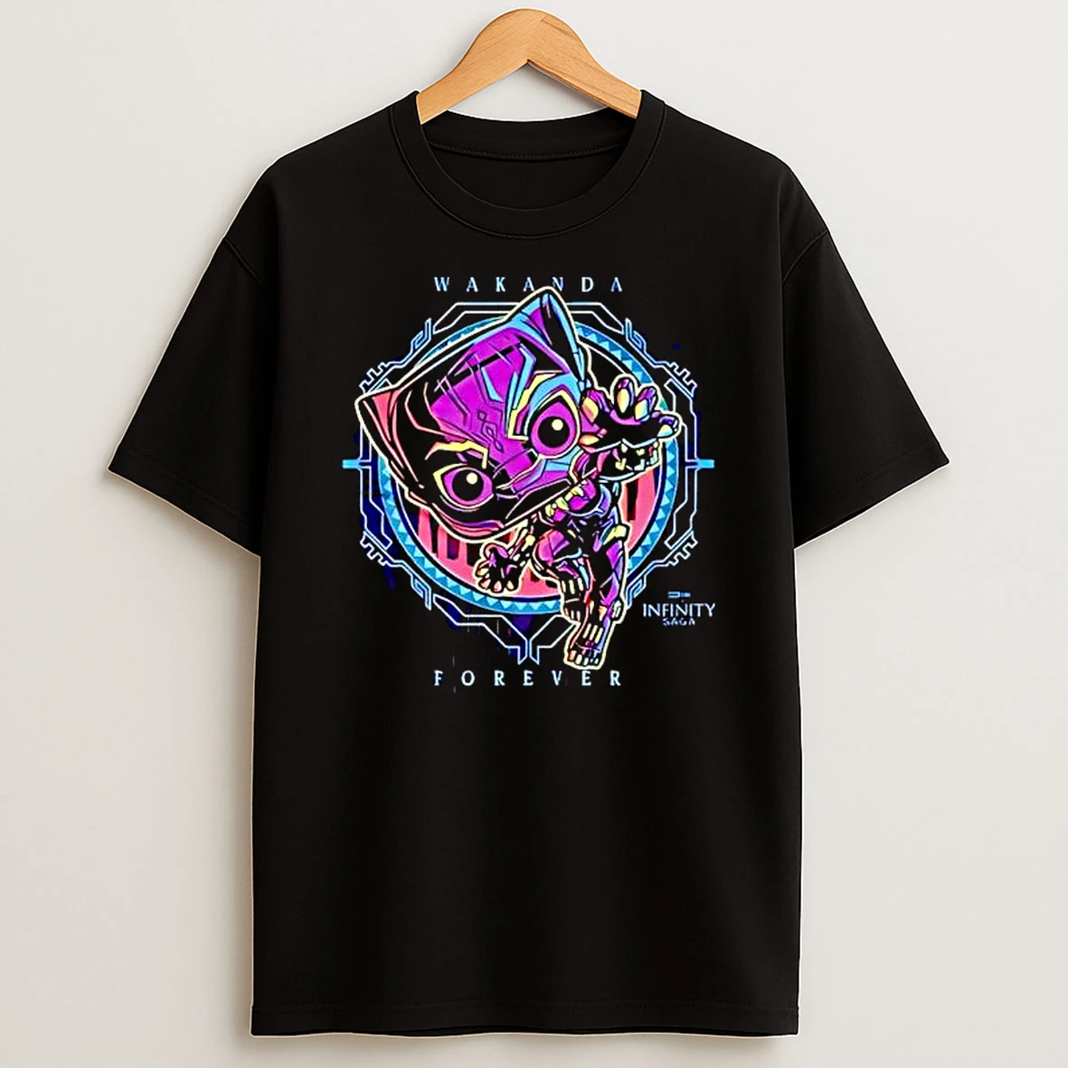 Wakanda Forever Black Panther The Infinity Saga Marvel Character Shirts