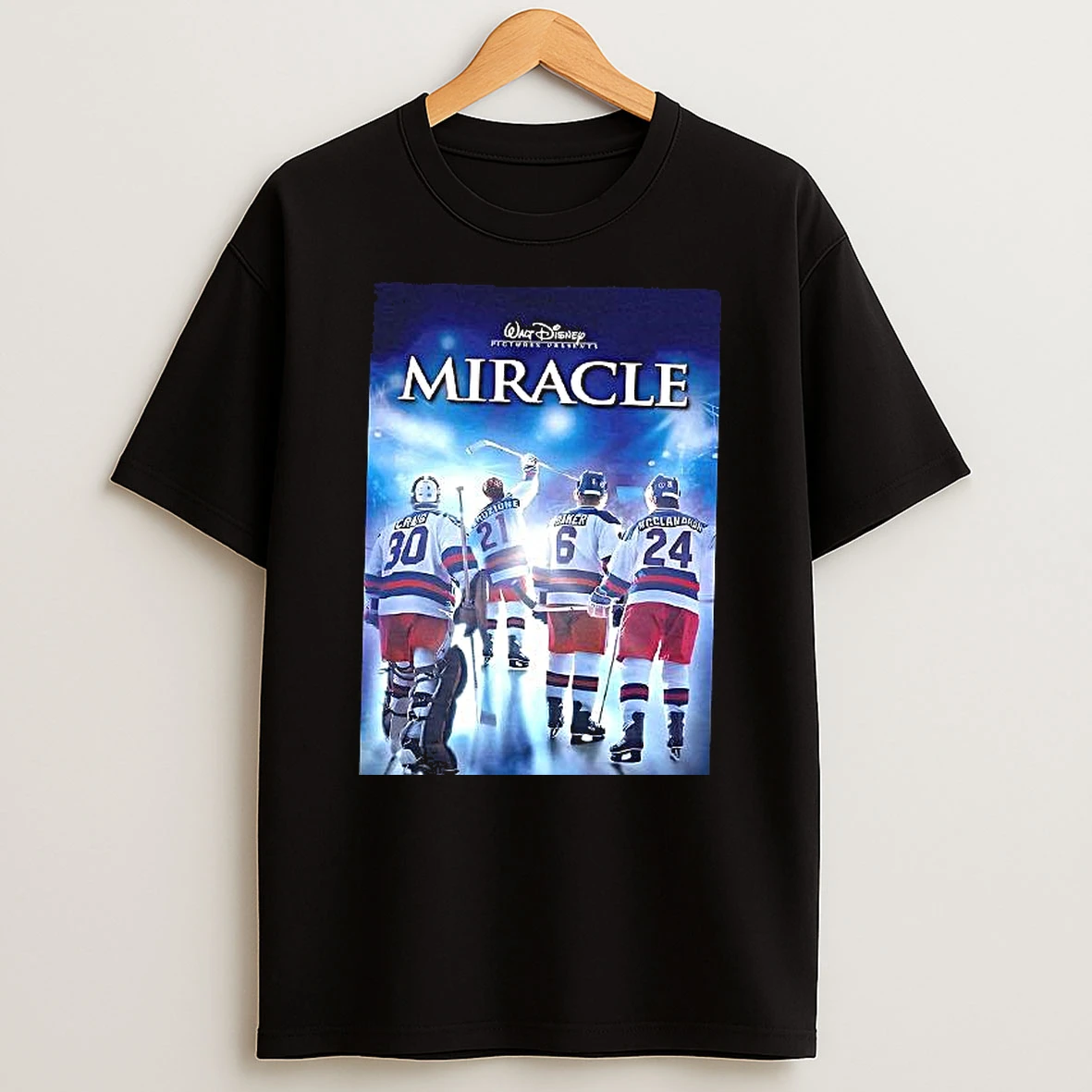 Walt Disney Pictures Presents Miracle Nhl Woman Shirts