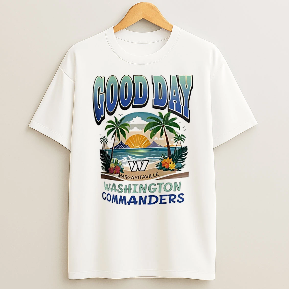Washington Commanders Margaritaville Yellow Good Day Shirts