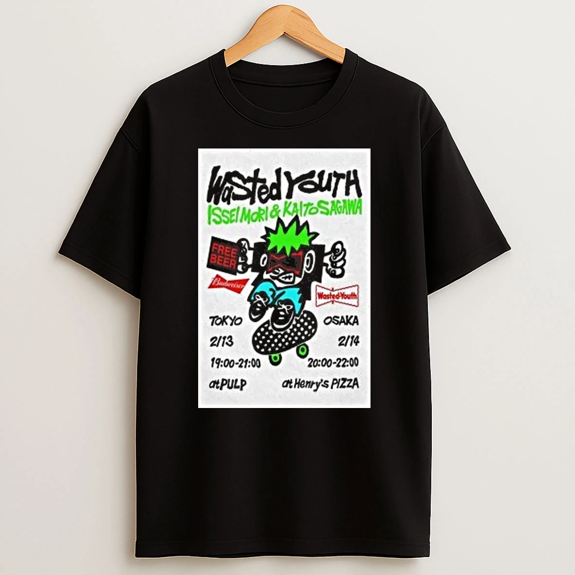 Wasted Youth Issei Mori Kaito Sagawa Tour Feb 13 14 2026 Shirts