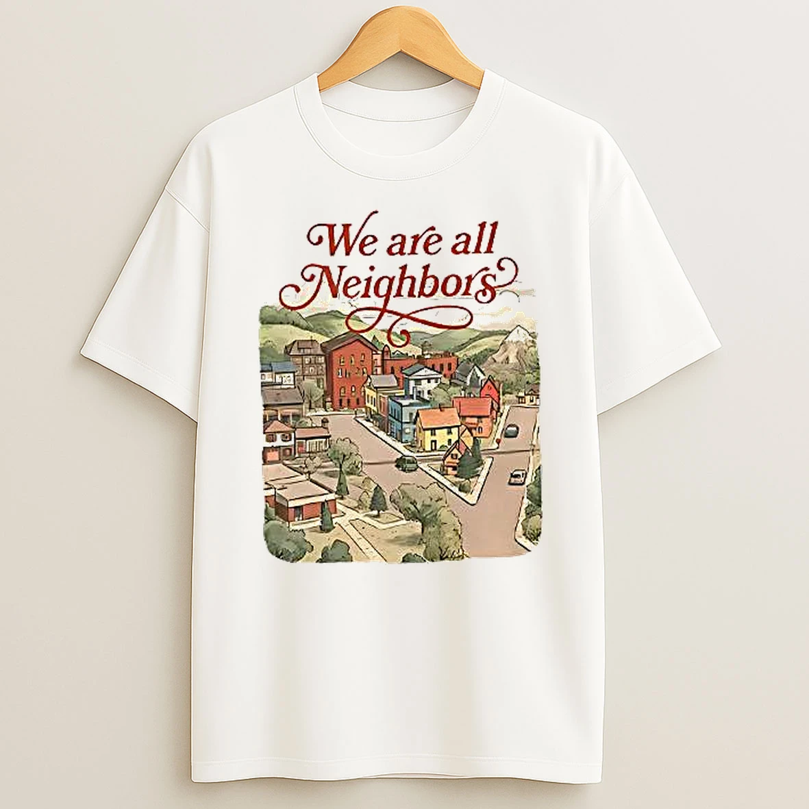We Are All Neighbors Anti Ice Woman Shirts