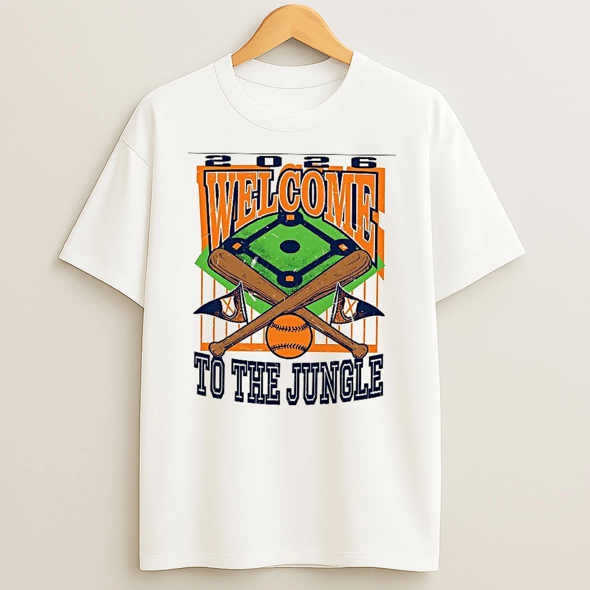 Welcome To The Jungle Baseball 2026 Baseball Field Woman Shirts