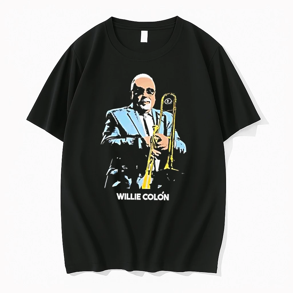 Willie Colon Salsa Musician Playing Trombone Shirts