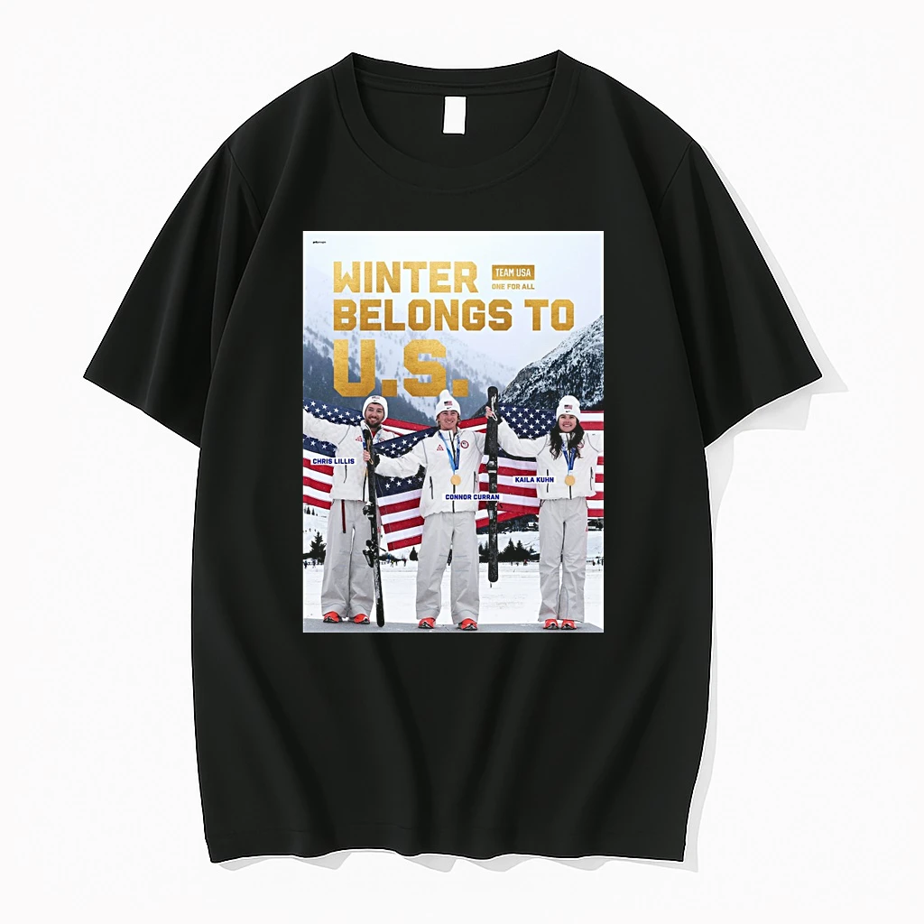 Winter Belongs To Us Team Usa One For All Chris Lillis Connor Curran And Kaila Kuhn Shirts