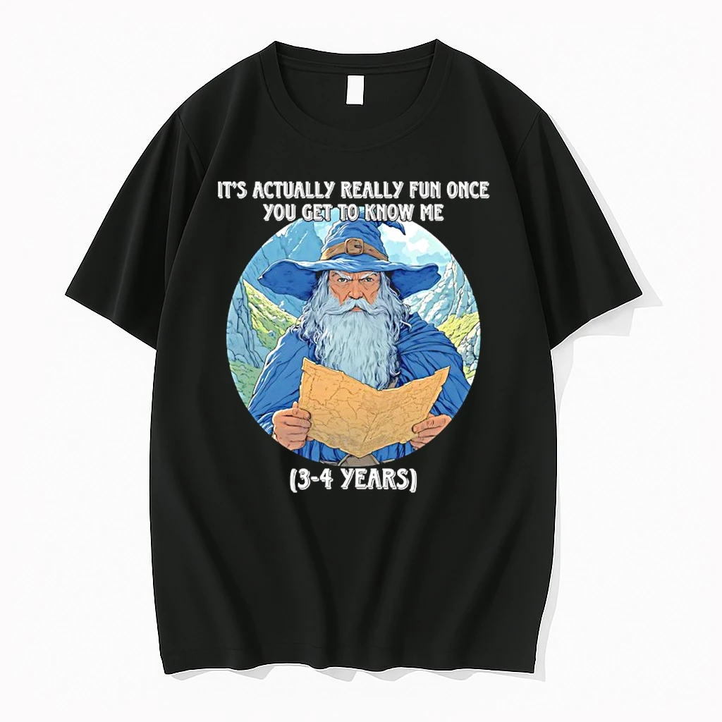 Wizard Its Actually Really Fun Once You Get To Know Me 3 4 Years Shirts
