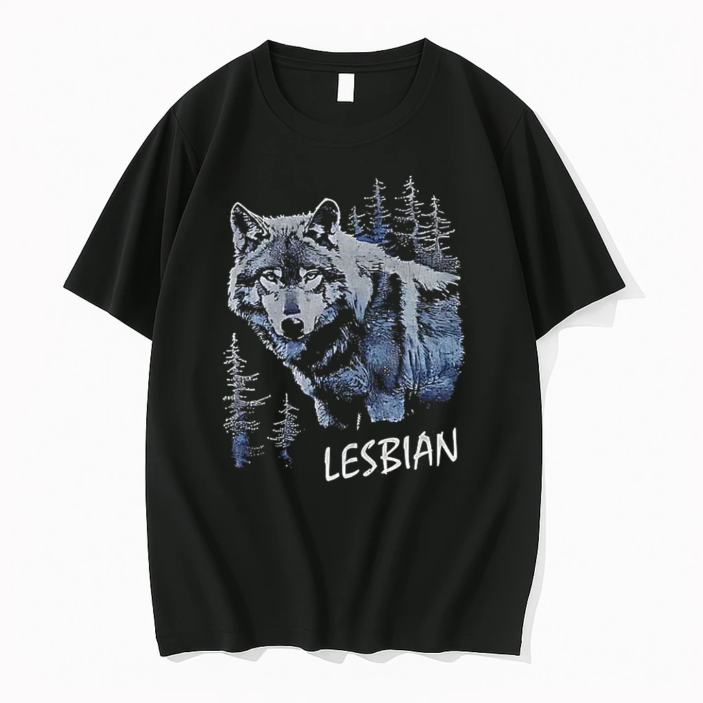 Wolf Lesbian Woman Shirts