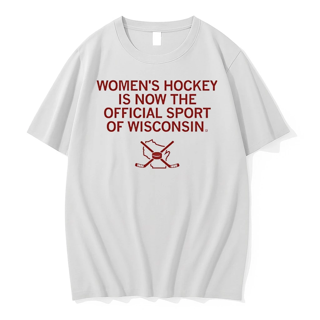 Womens Hockey Is Now The Sport Of Wisconsin Hockey Shirts